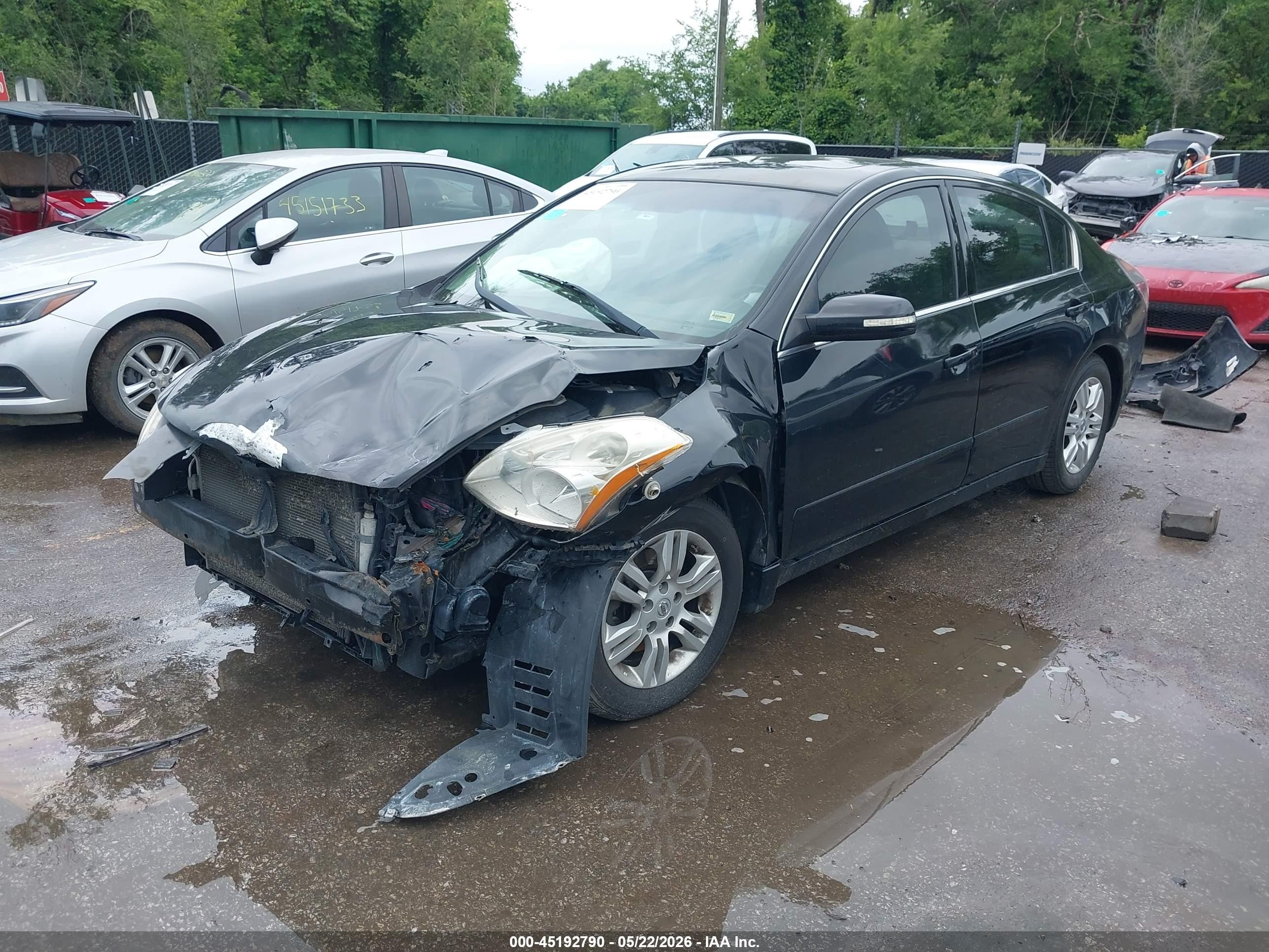 2012 Nissan Altima 2.5 S Черный vin: 1N4AL2AP1CN401864