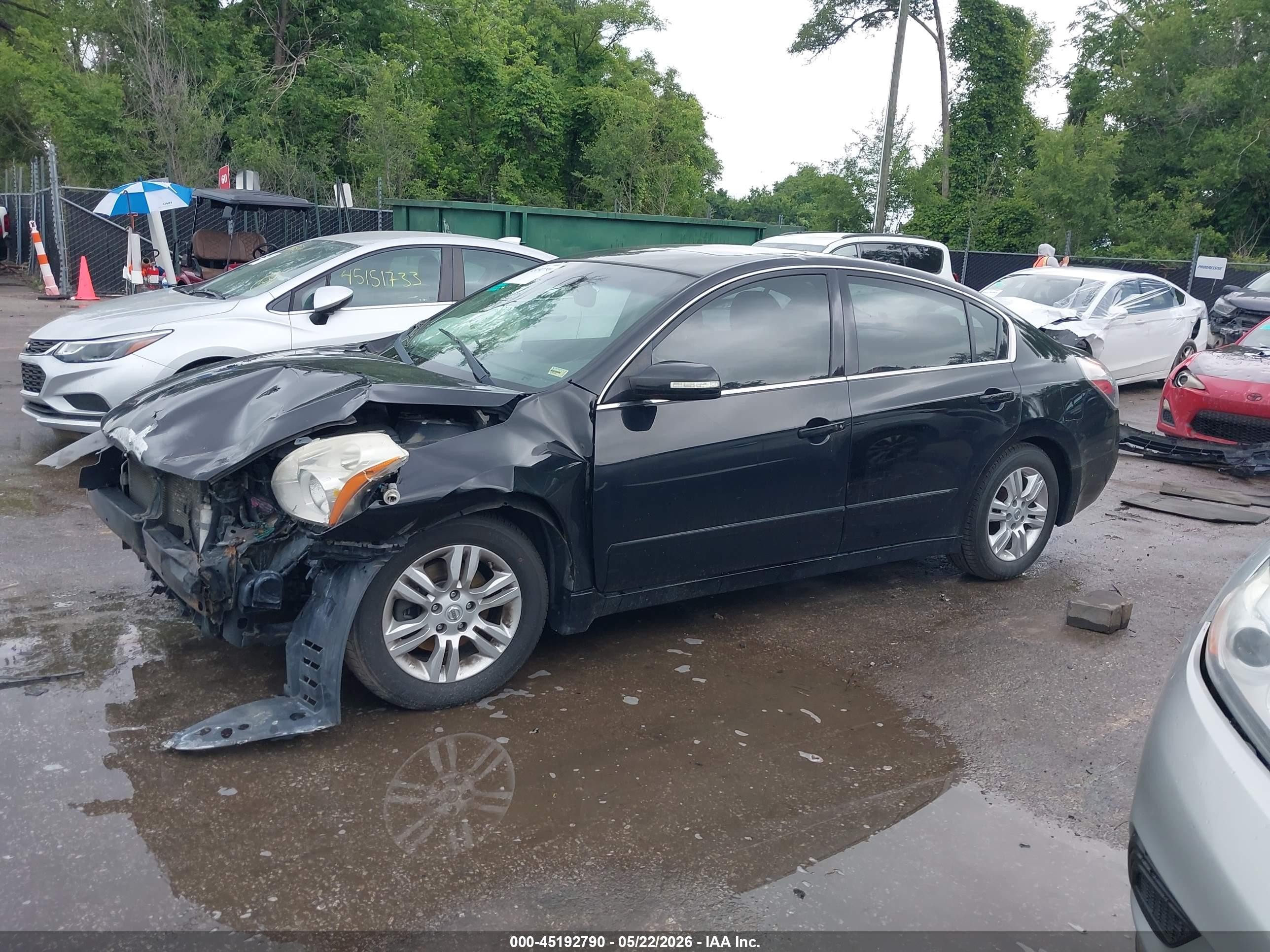 2012 Nissan Altima 2.5 S Черный vin: 1N4AL2AP1CN401864