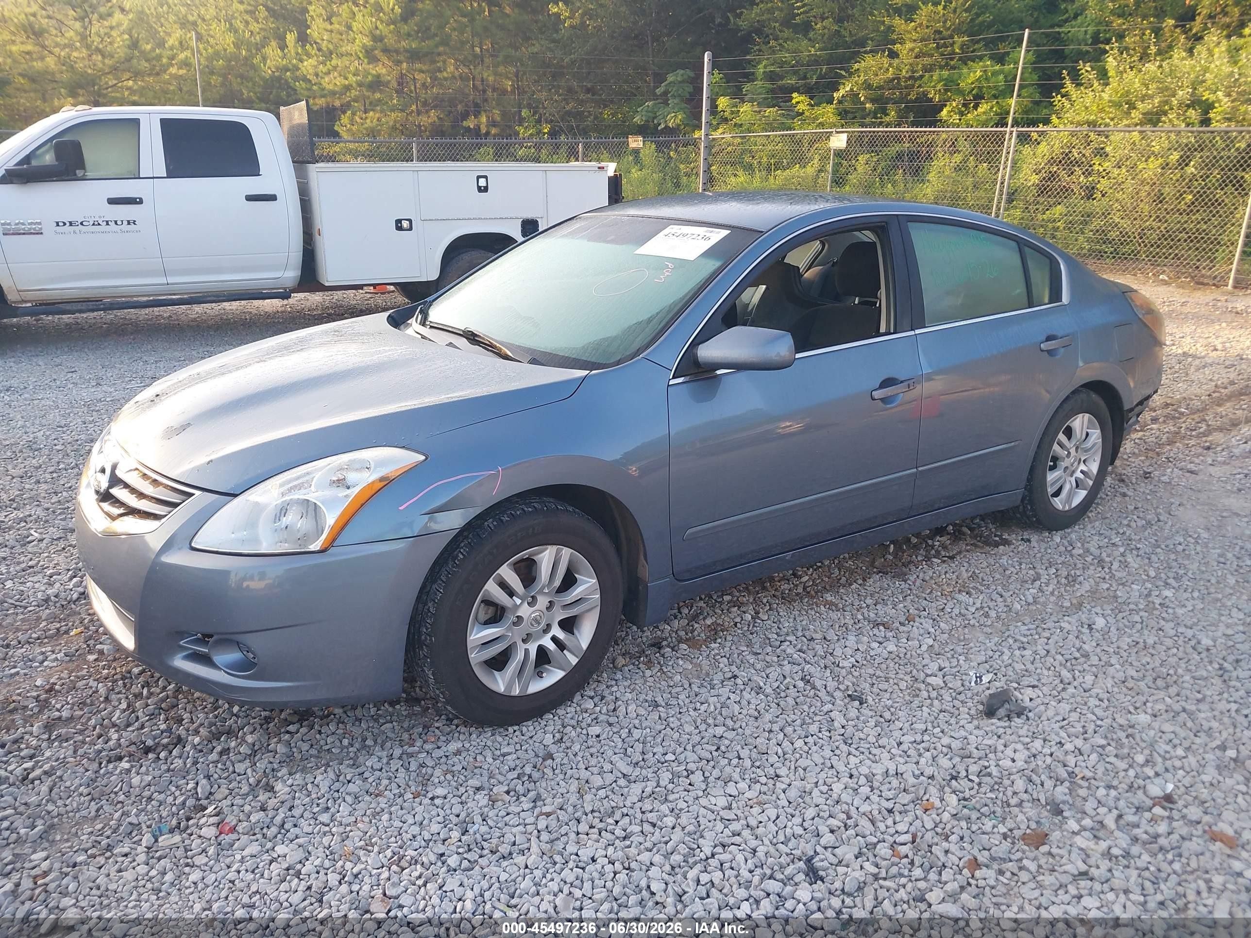 2012 Nissan Altima 2.5 S Light Blue vin: 1N4AL2AP1CN424643