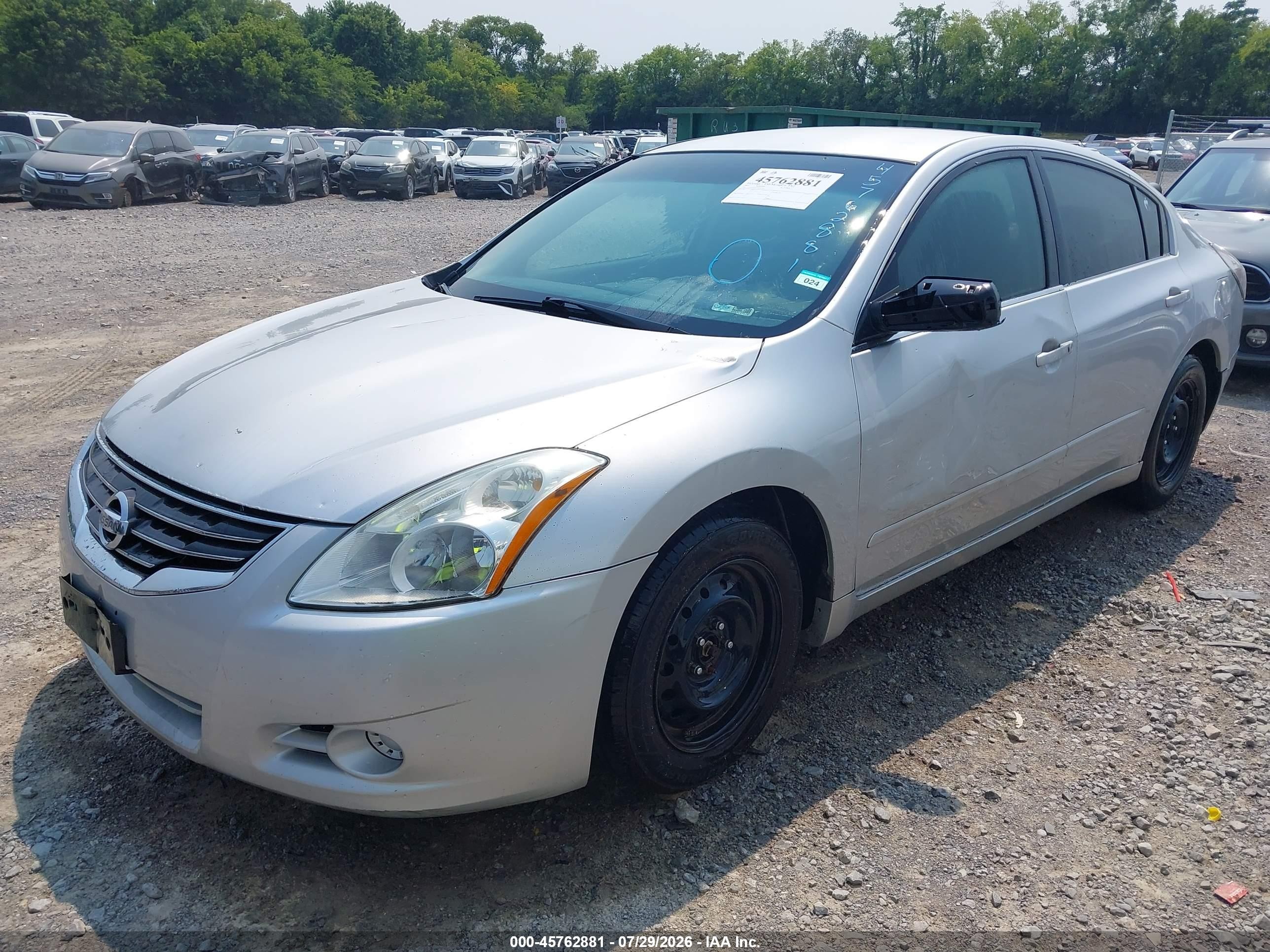 2012 Nissan Altima 2.5 S Silver vin: 1N4AL2AP1CN466732