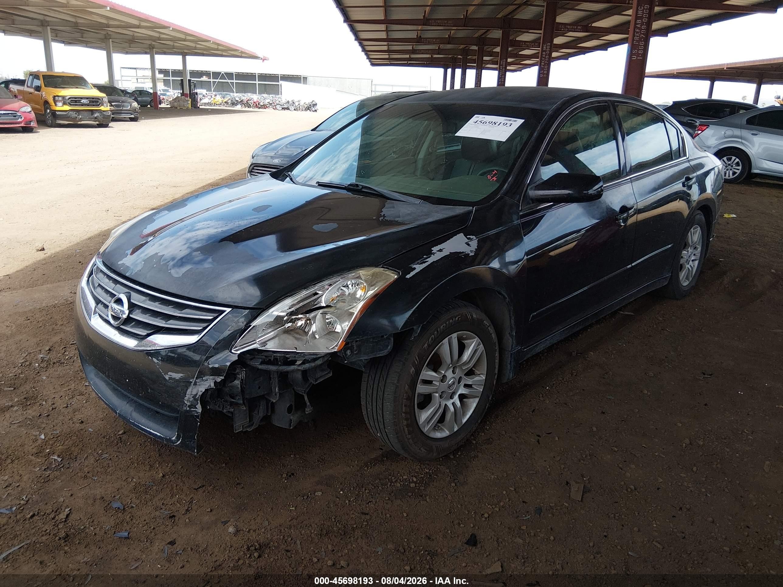 2012 Nissan Altima 2.5 S Black vin: 1N4AL2AP1CN484826