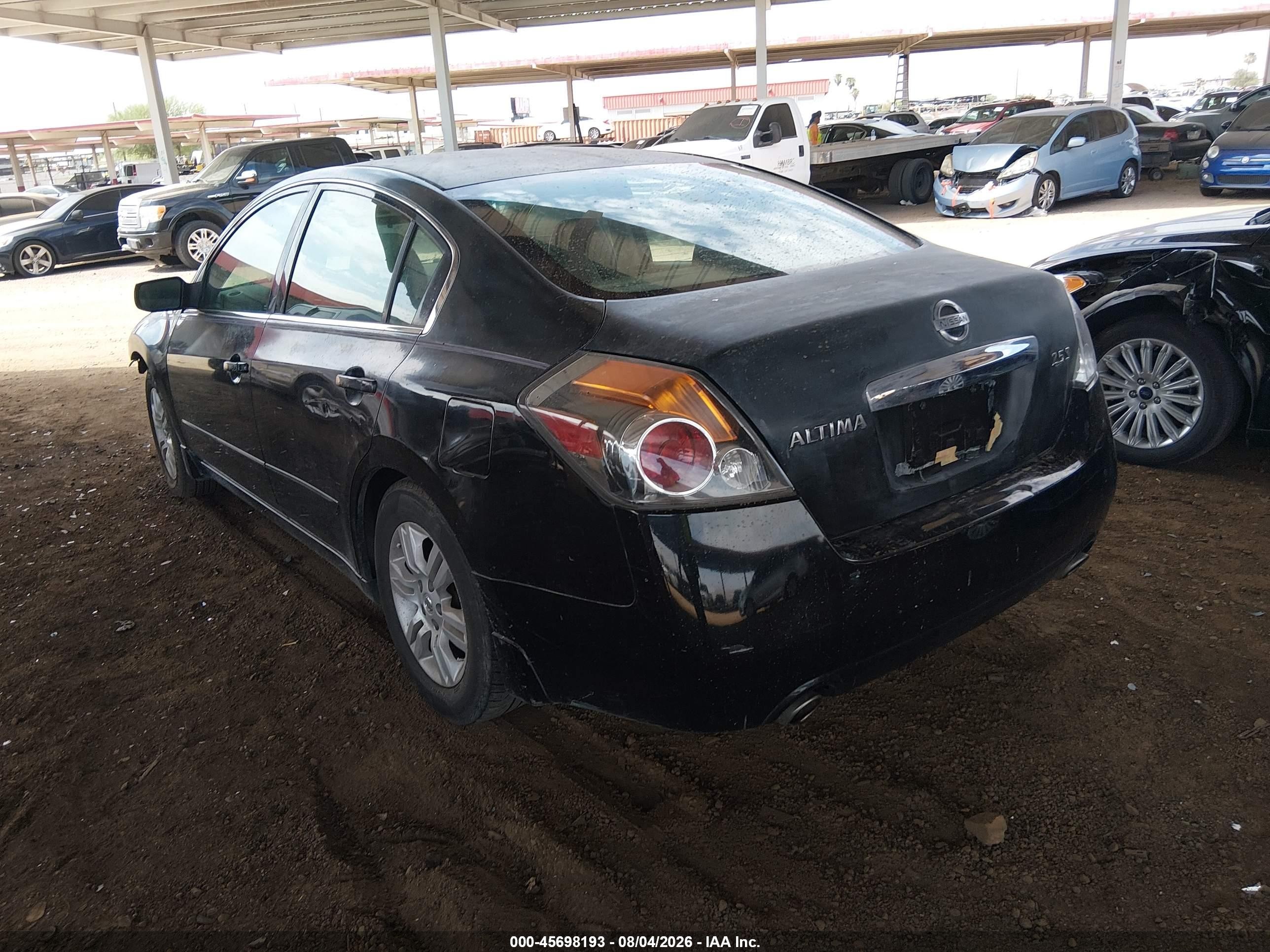 2012 Nissan Altima 2.5 S Black vin: 1N4AL2AP1CN484826