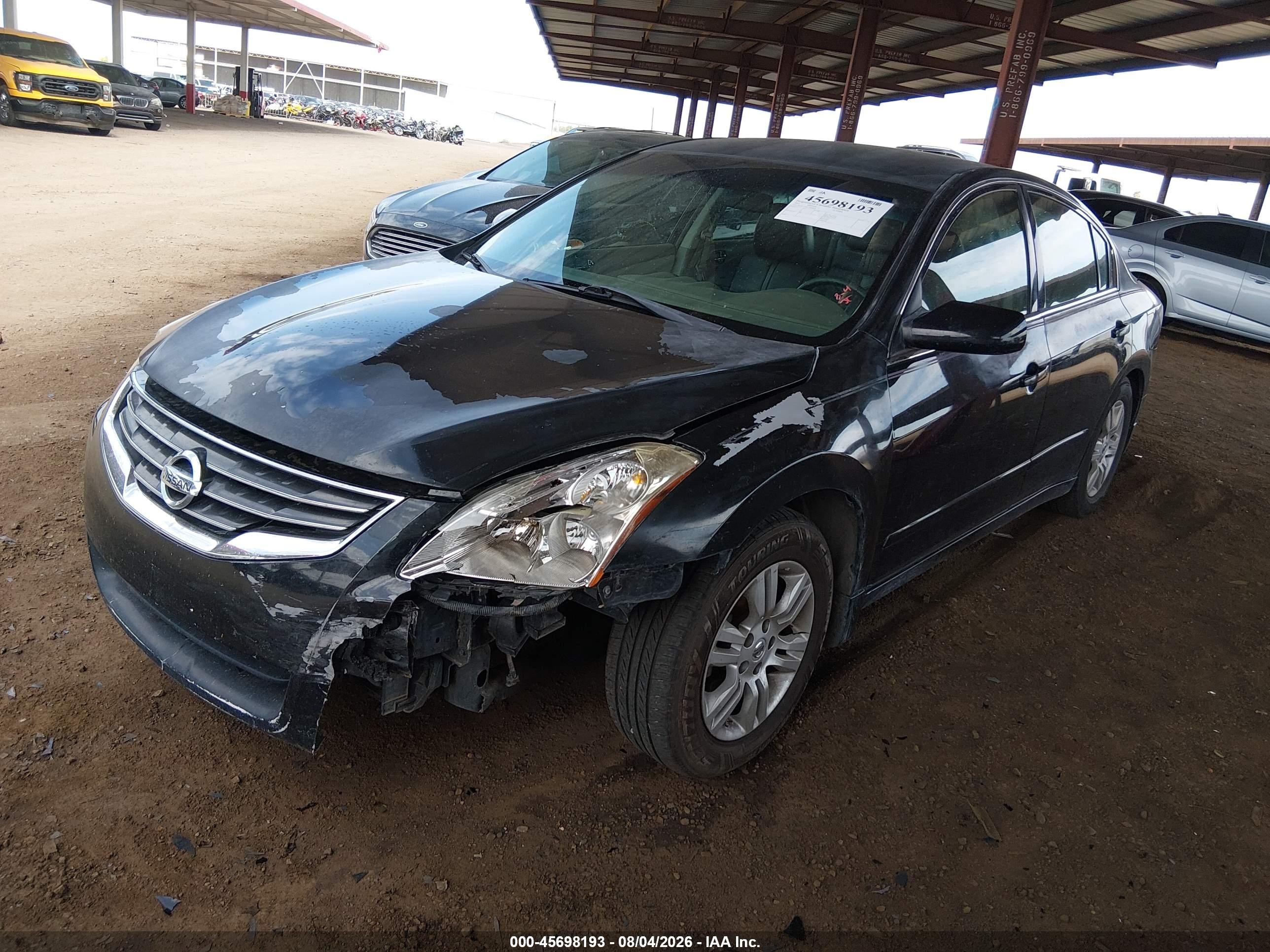 2012 Nissan Altima 2.5 S Black vin: 1N4AL2AP1CN484826