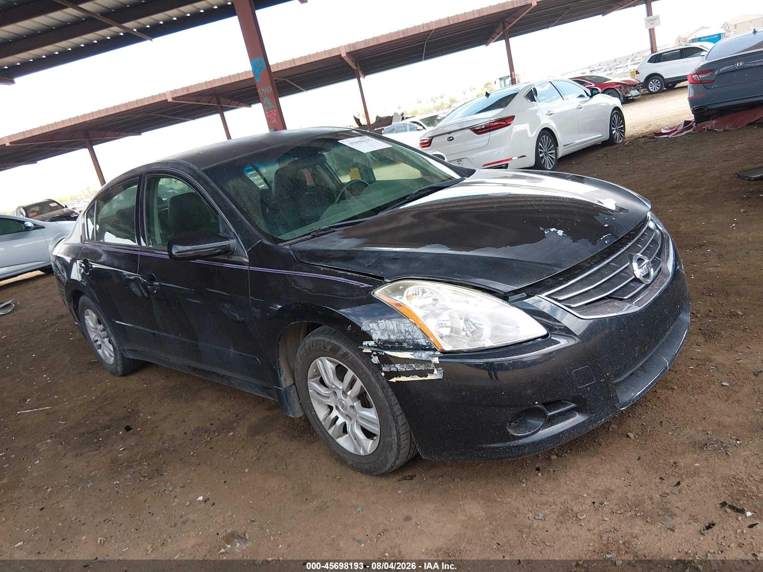 2012 Nissan Altima 2.5 S Black vin: 1N4AL2AP1CN484826