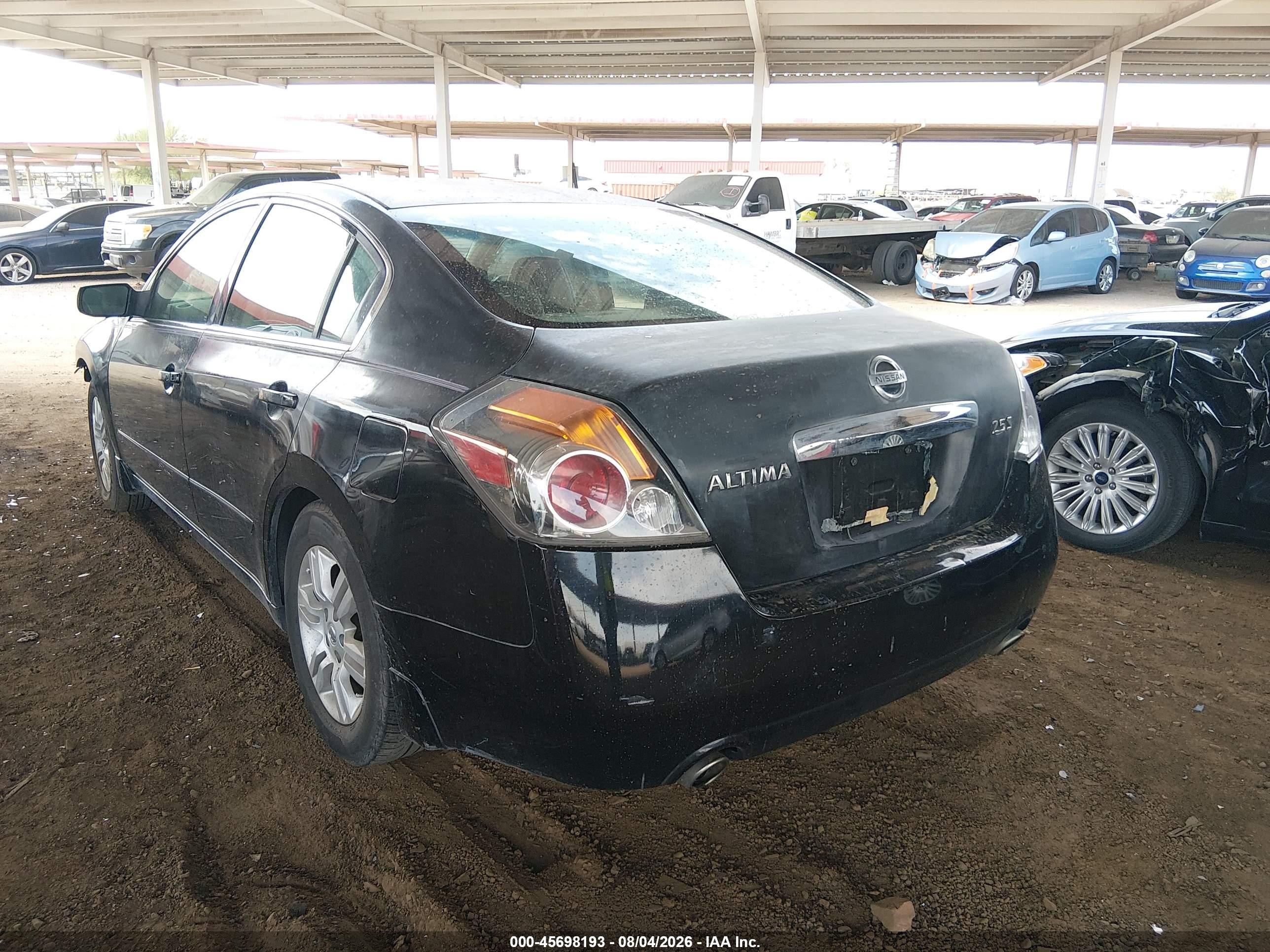 2012 Nissan Altima 2.5 S Black vin: 1N4AL2AP1CN484826