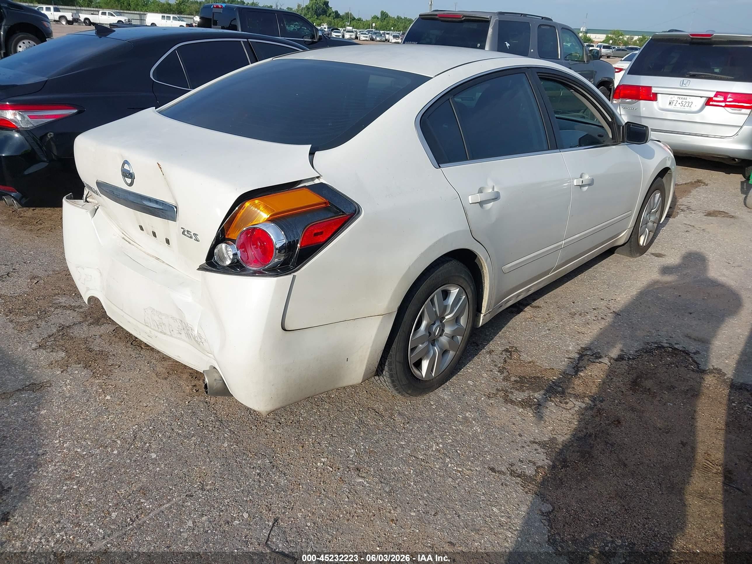 2012 Nissan Altima 2.5 S White vin: 1N4AL2AP1CN489282