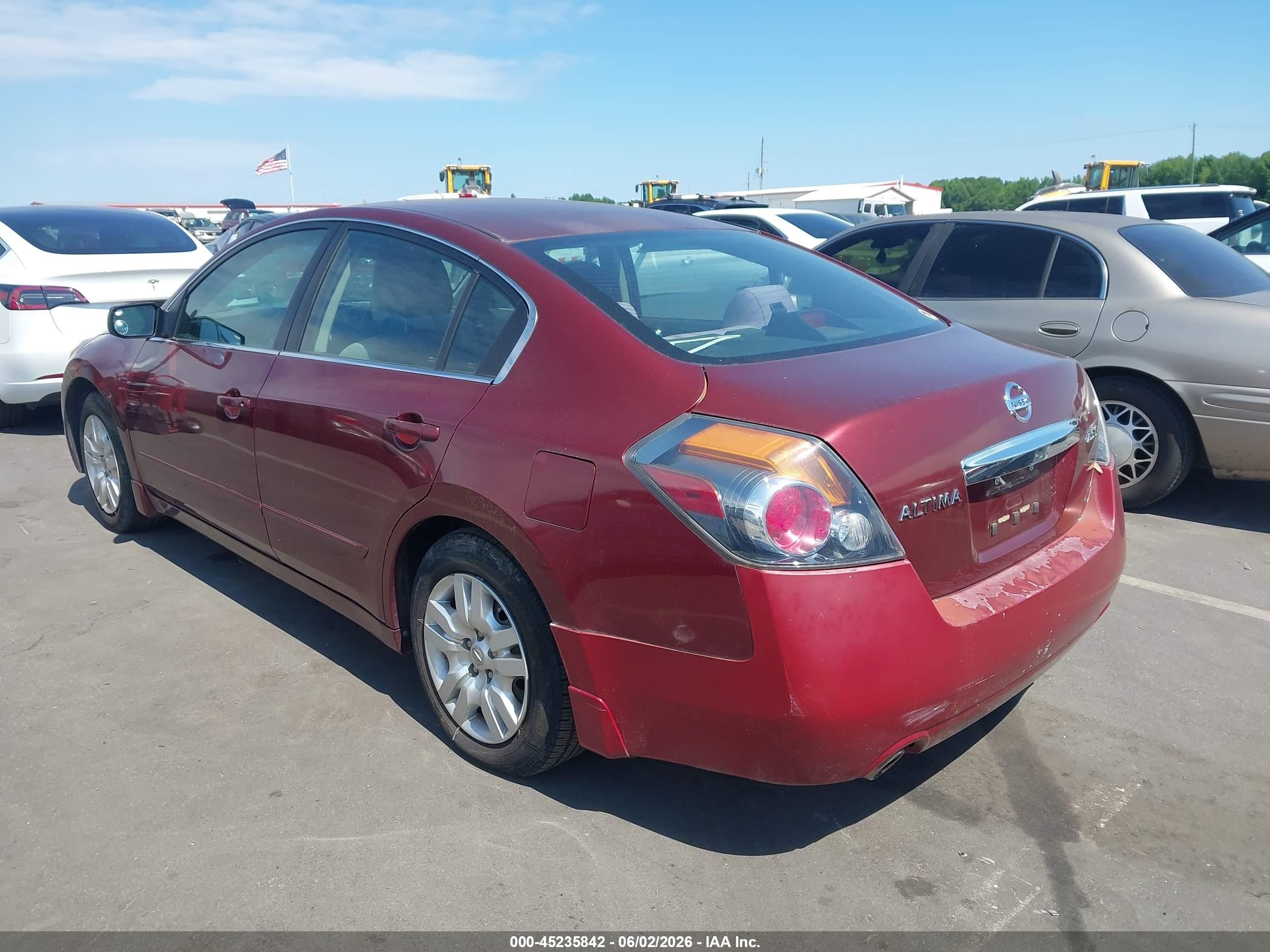 2012 Nissan Altima 2.5 S Burgundy vin: 1N4AL2AP1CN575580