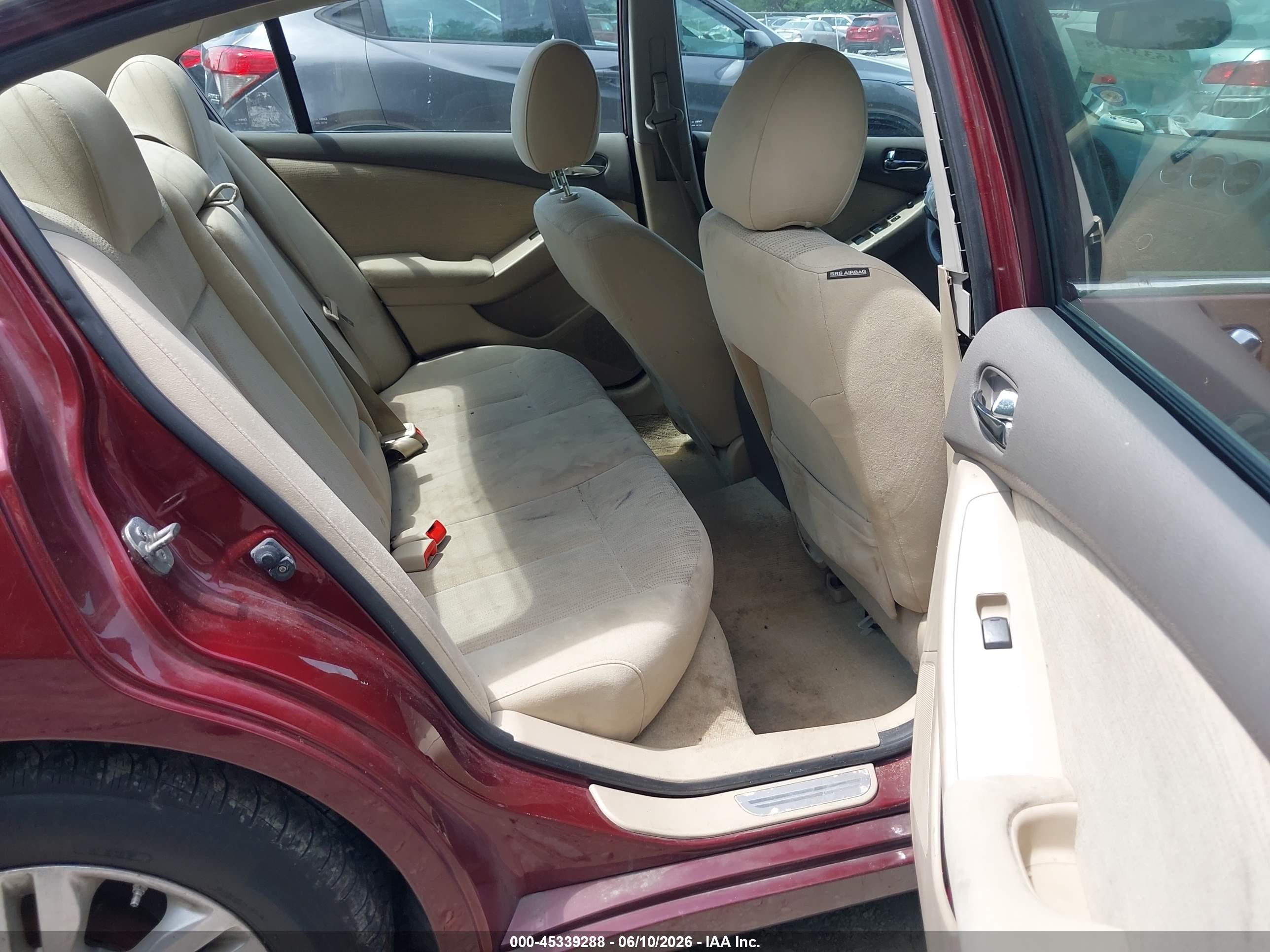 2012 Nissan Altima 2.5 S Burgundy vin: 1N4AL2AP1CN578320