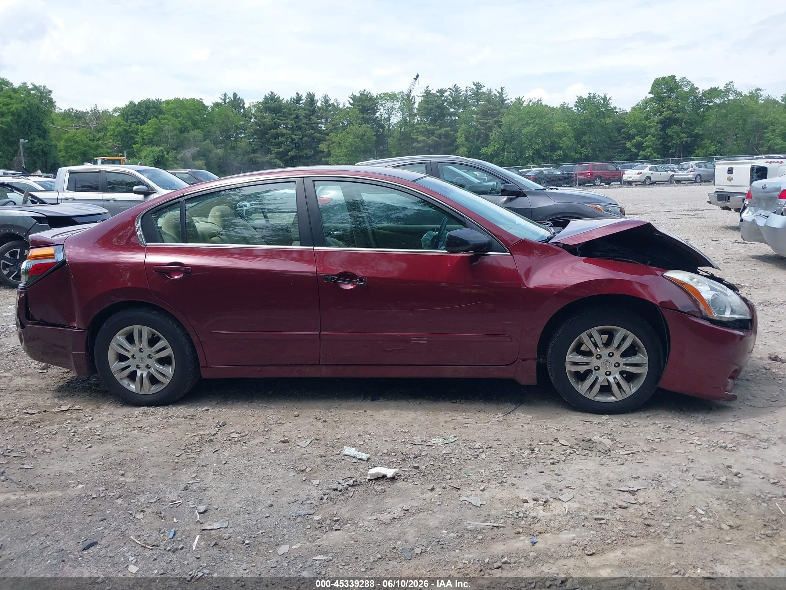 2012 Nissan Altima 2.5 S Burgundy vin: 1N4AL2AP1CN578320