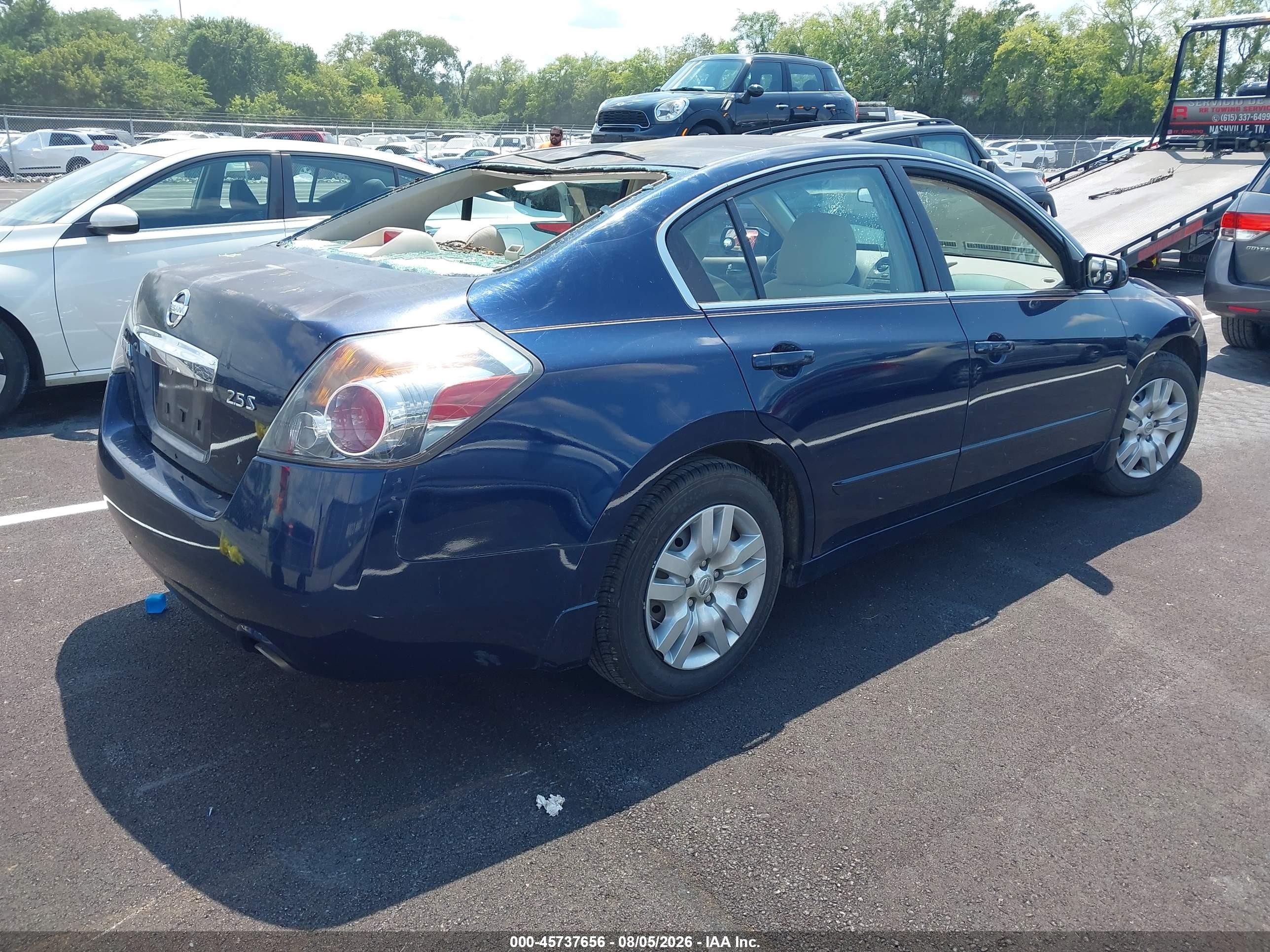 2010 Nissan Altima 2.5 S Blue vin: 1N4AL2AP2AN419996