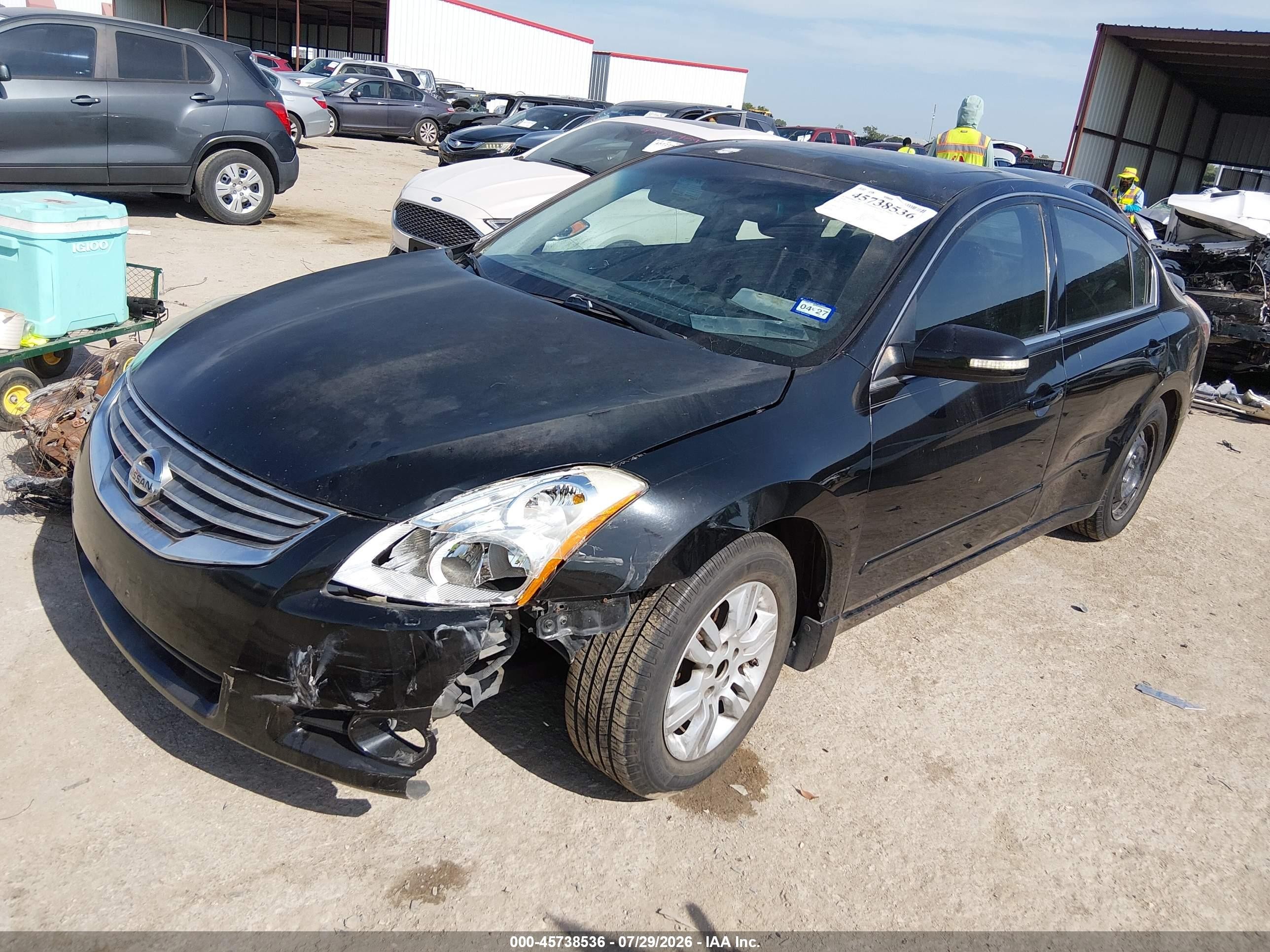 2010 Nissan Altima 2.5 S Black vin: 1N4AL2AP2AN425717
