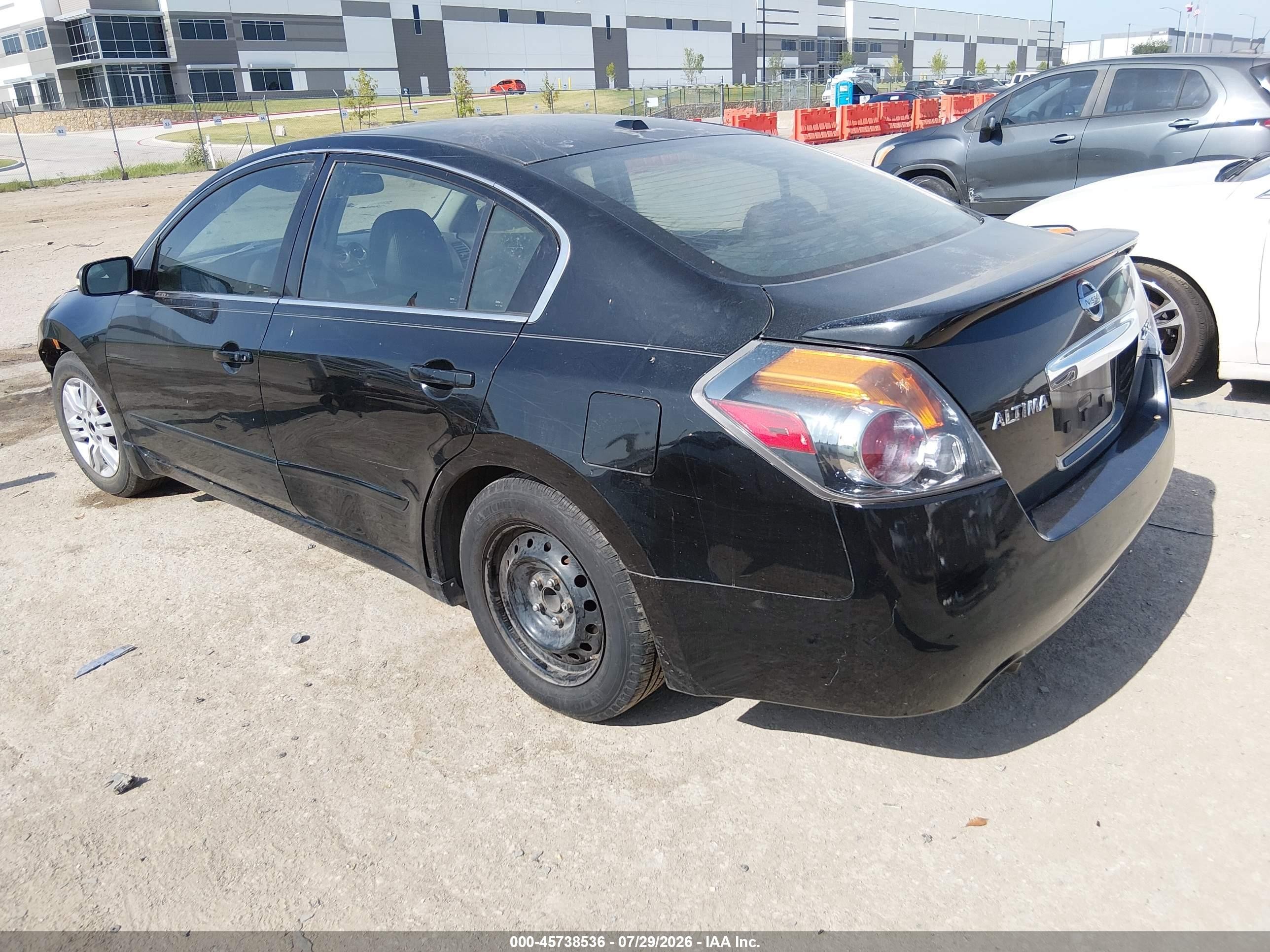 2010 Nissan Altima 2.5 S Black vin: 1N4AL2AP2AN425717