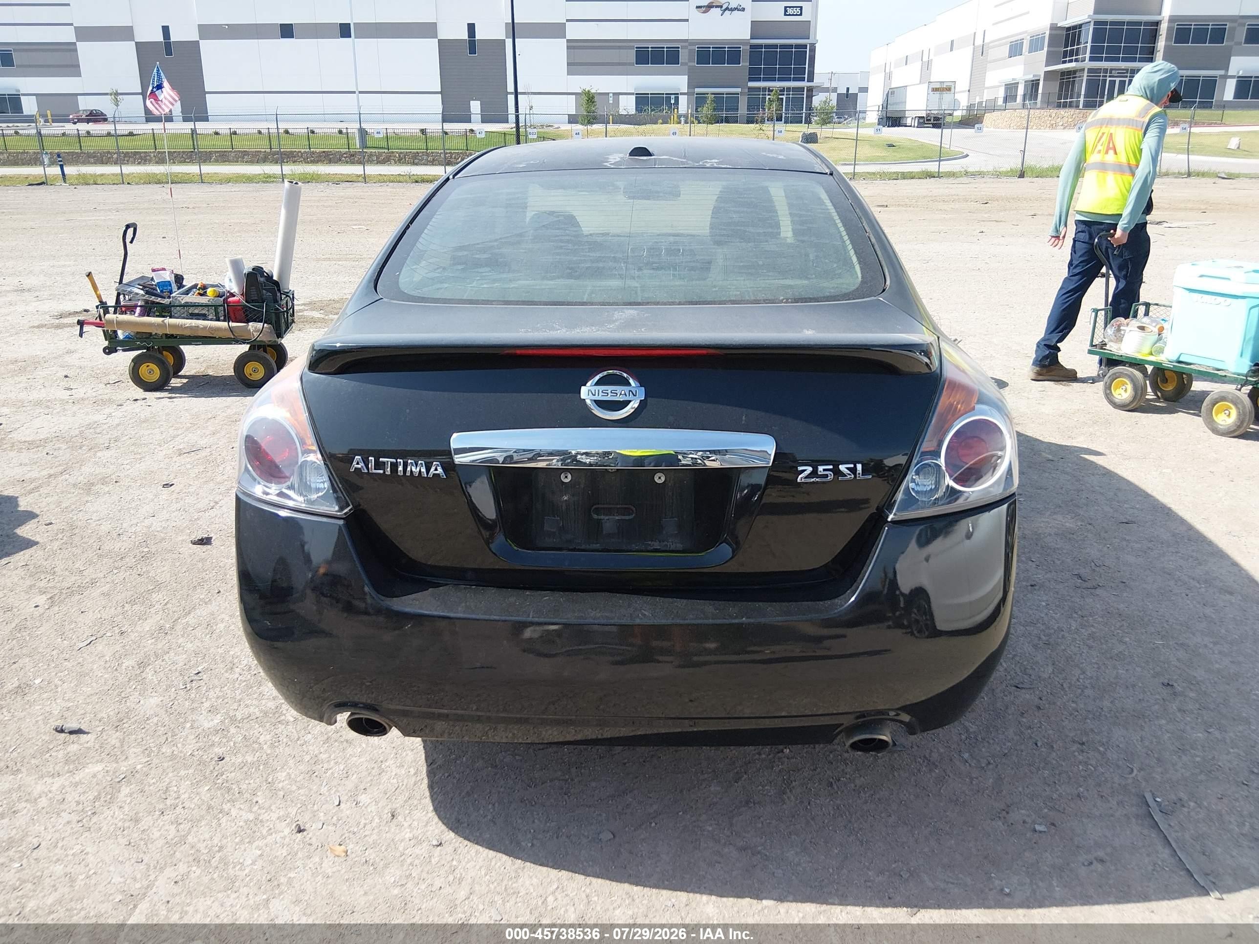 2010 Nissan Altima 2.5 S Black vin: 1N4AL2AP2AN425717