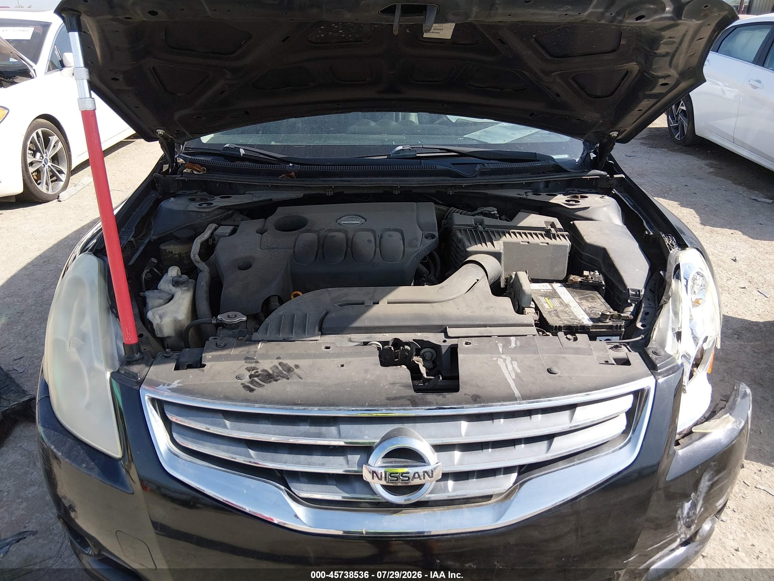 2010 Nissan Altima 2.5 S Black vin: 1N4AL2AP2AN425717