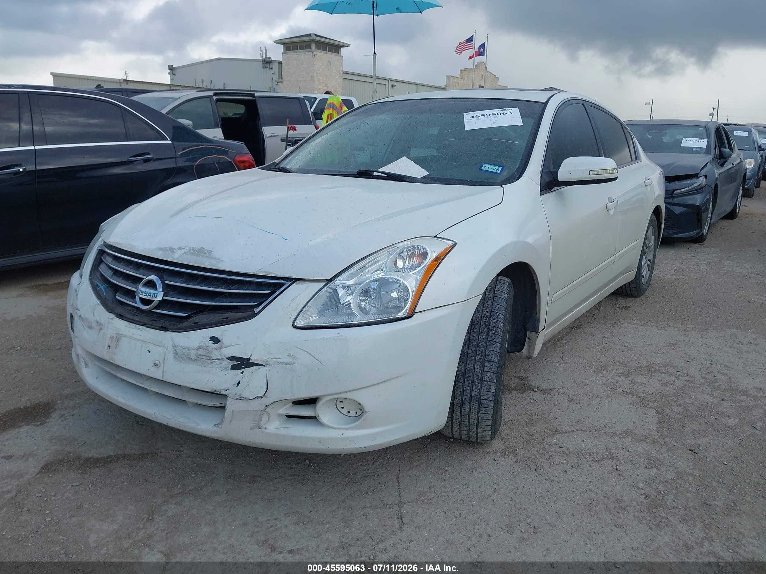 2010 Nissan Altima 2.5 S White vin: 1N4AL2AP2AN439116