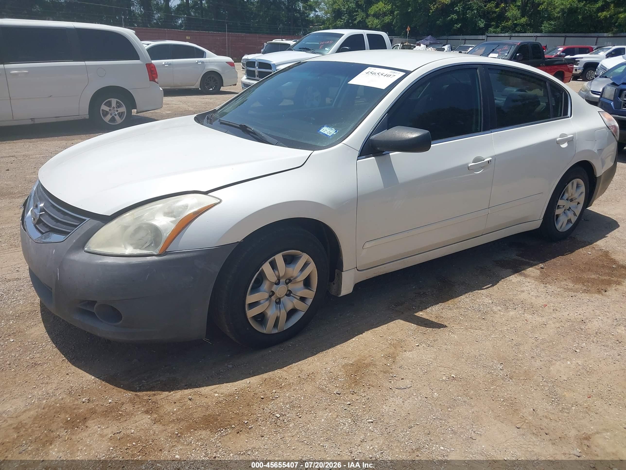 2010 Nissan Altima 2.5 S White vin: 1N4AL2AP2AN489711