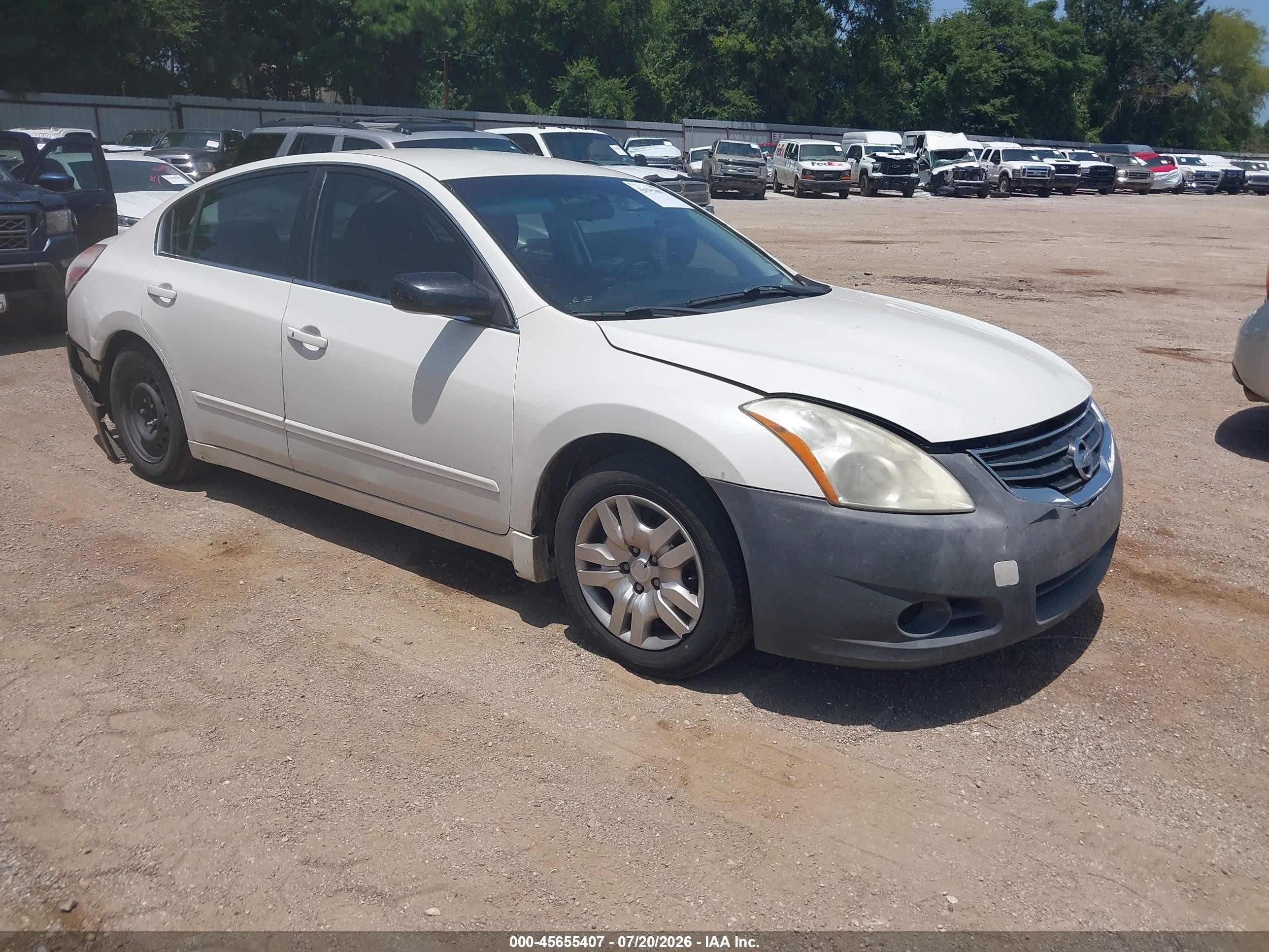 2010 Nissan Altima 2.5 S White vin: 1N4AL2AP2AN489711