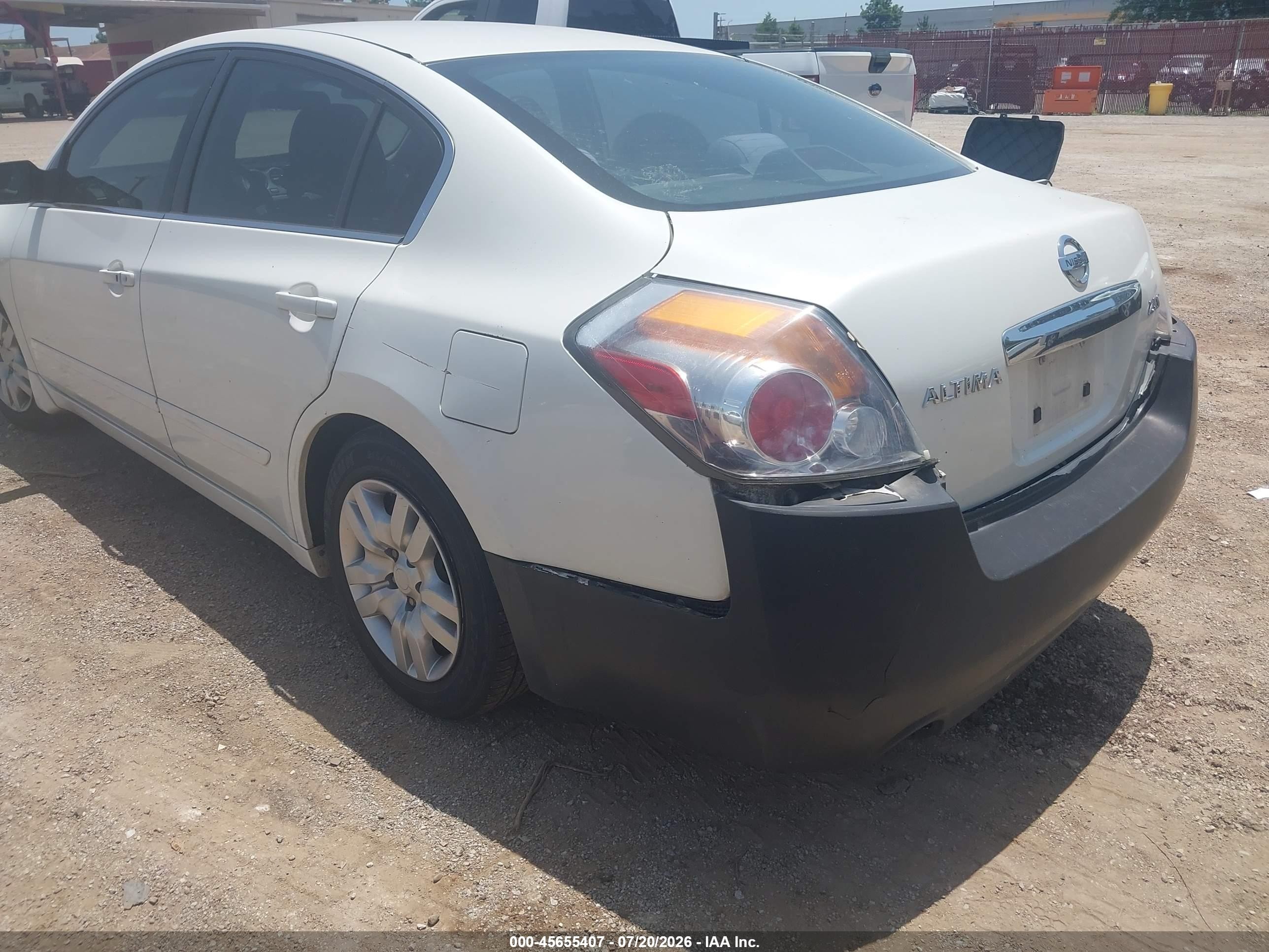 2010 Nissan Altima 2.5 S White vin: 1N4AL2AP2AN489711