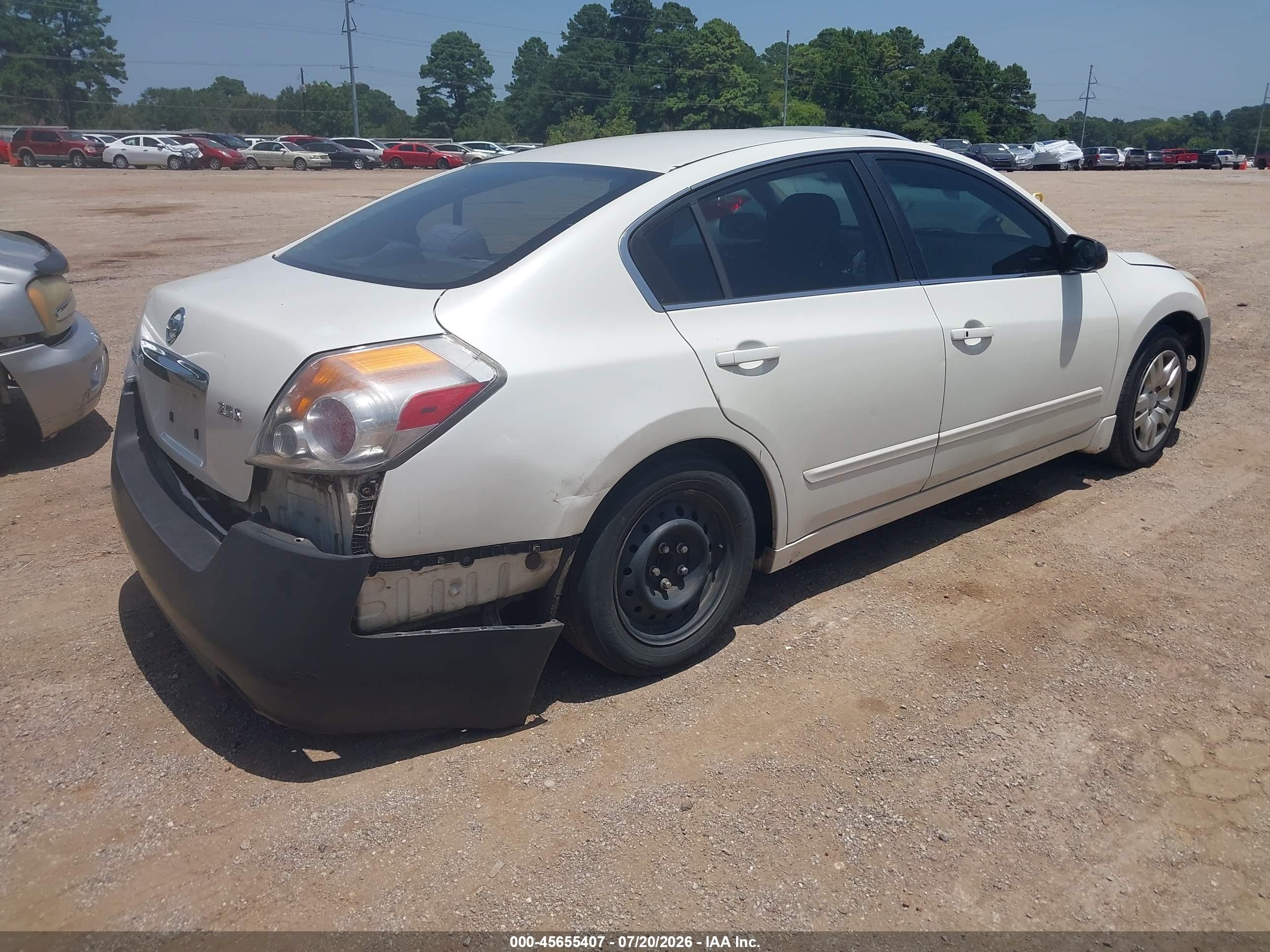 2010 Nissan Altima 2.5 S White vin: 1N4AL2AP2AN489711