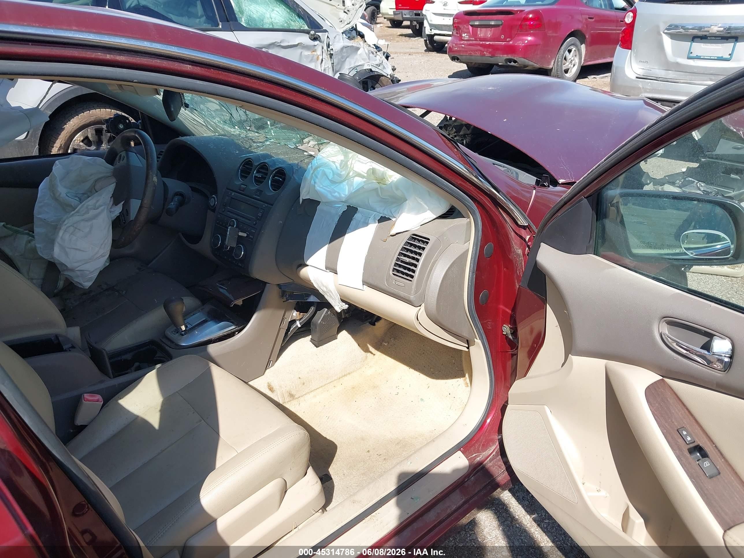 2010 Nissan Altima 2.5 S Burgundy vin: 1N4AL2AP2AN494052