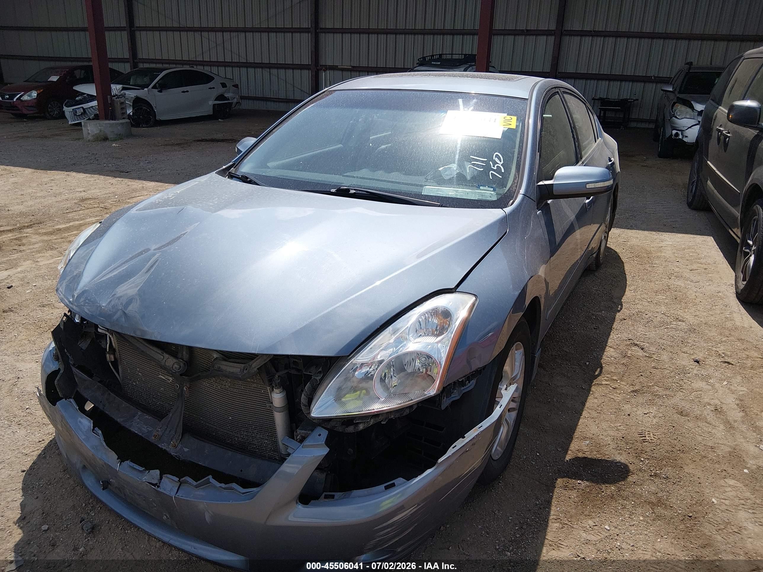 2010 Nissan Altima 2.5 S Light Blue vin: 1N4AL2AP2AN507463