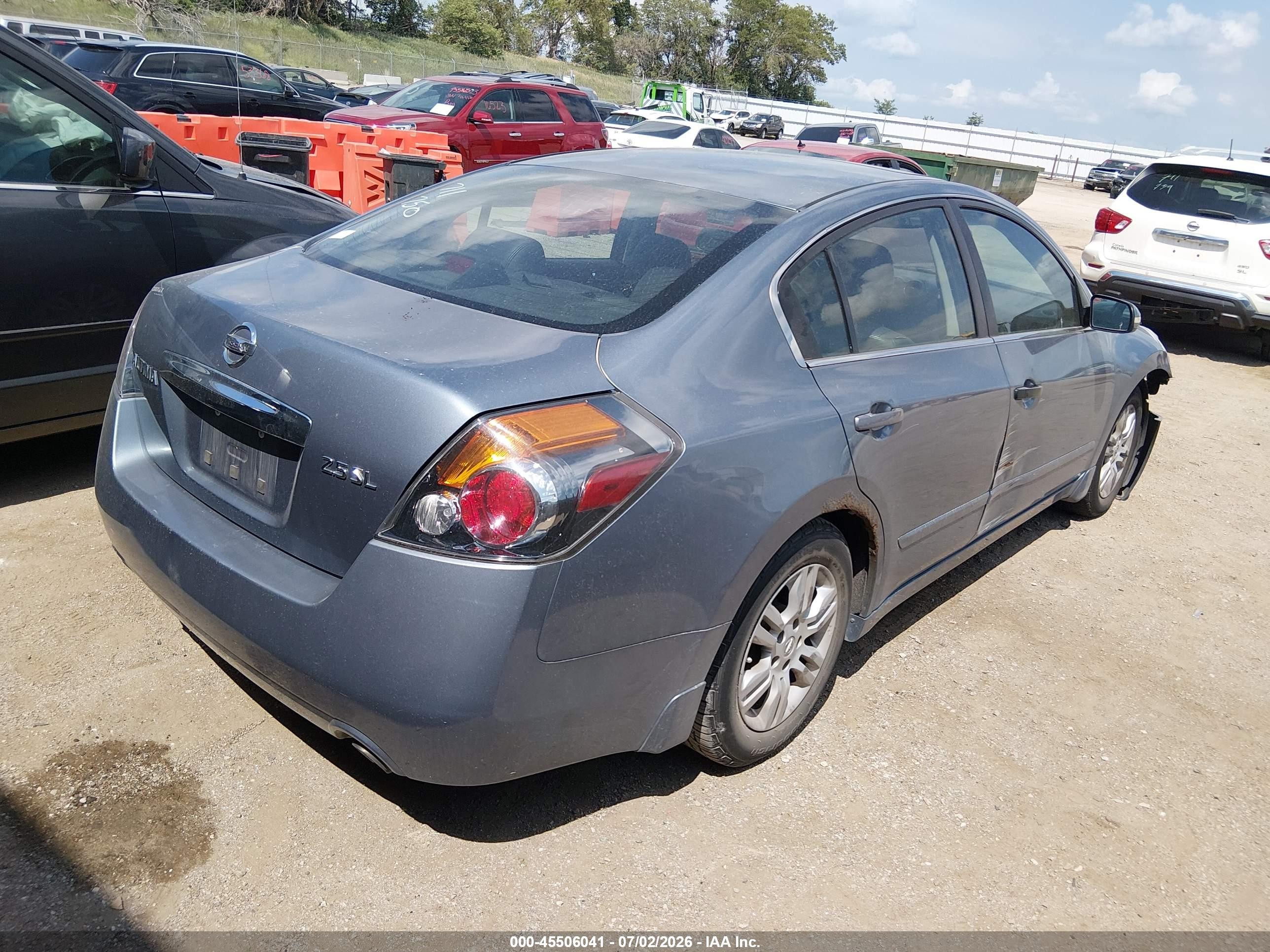 2010 Nissan Altima 2.5 S Light Blue vin: 1N4AL2AP2AN507463