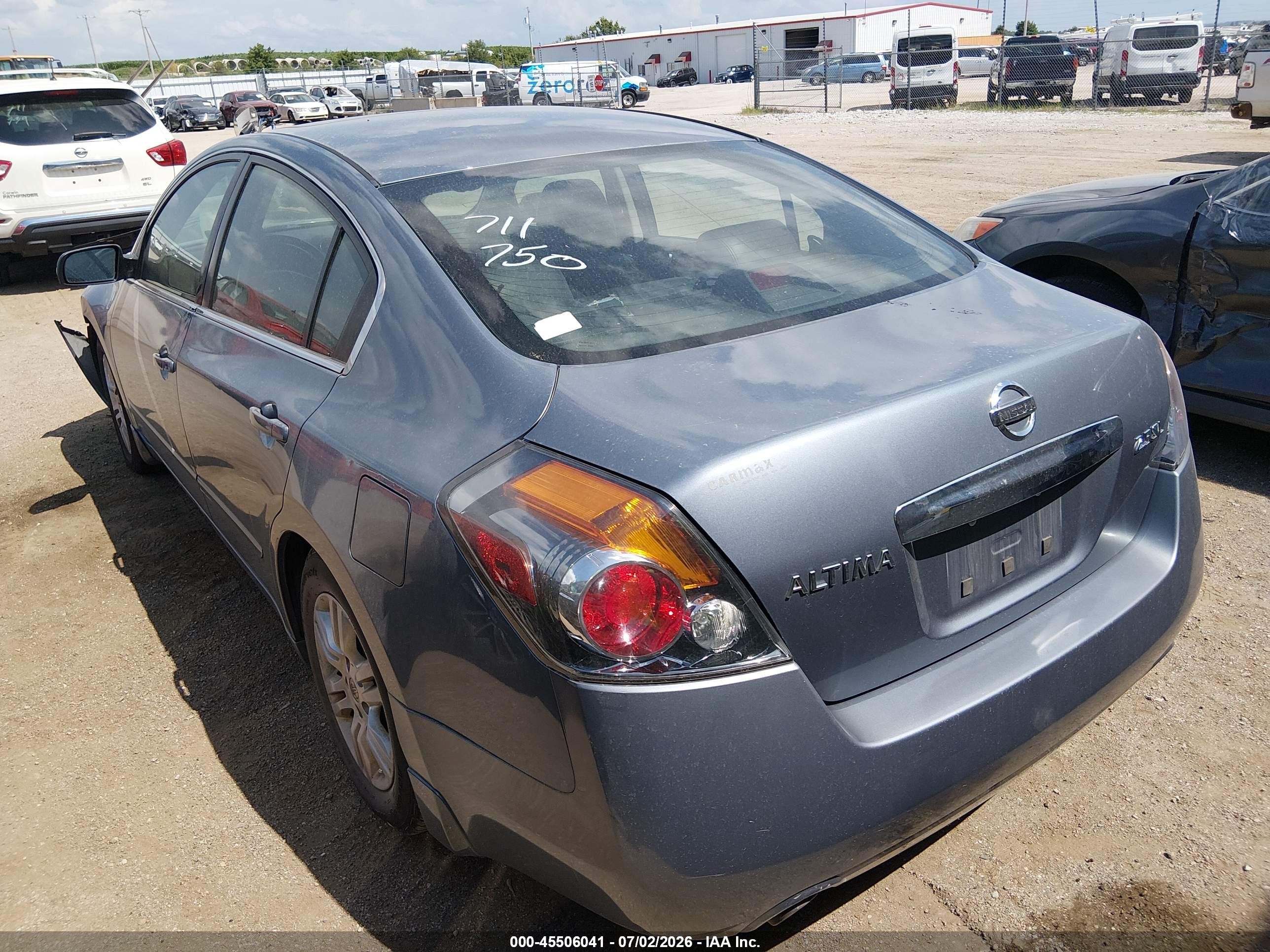 2010 Nissan Altima 2.5 S Light Blue vin: 1N4AL2AP2AN507463
