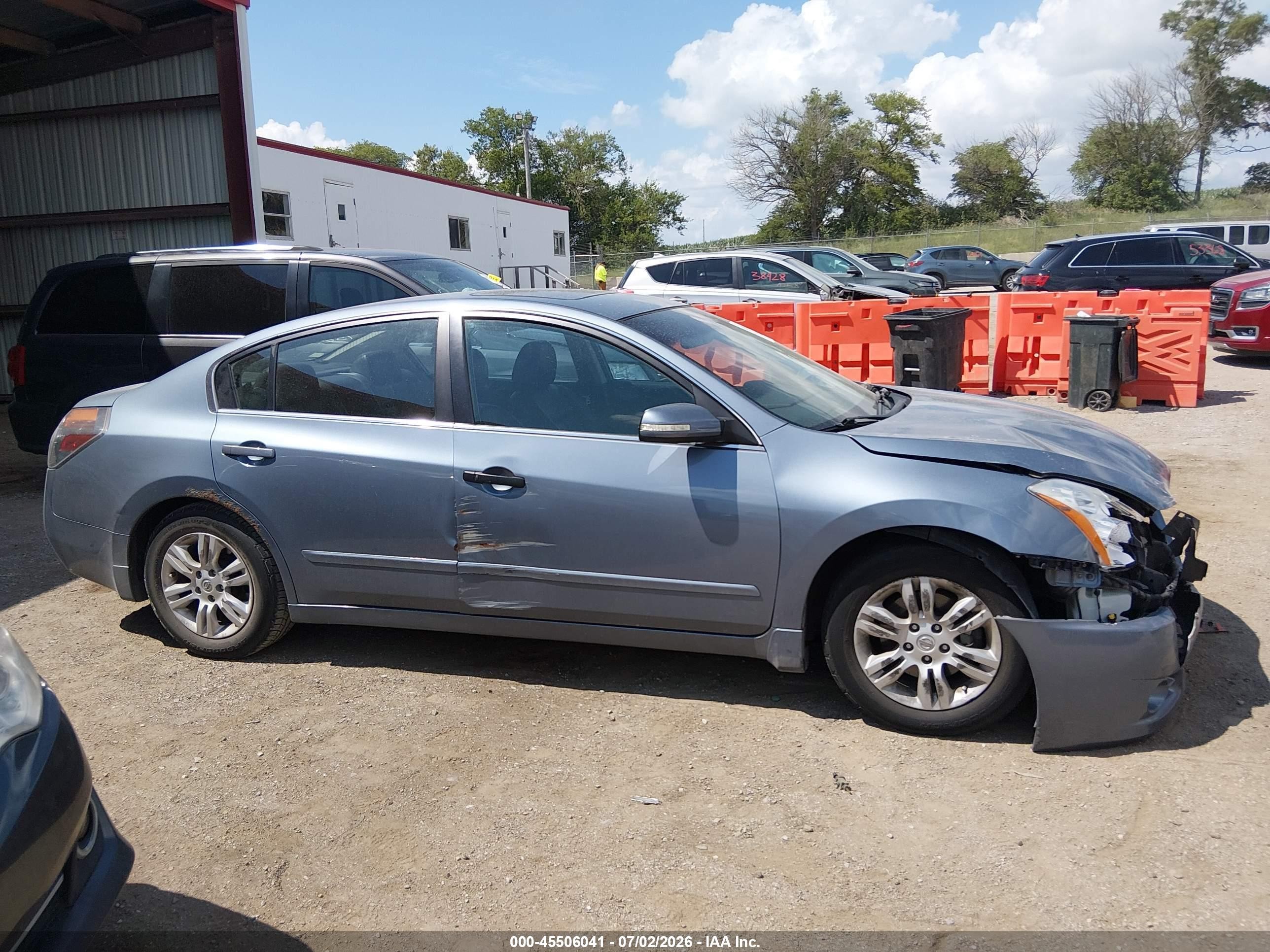 2010 Nissan Altima 2.5 S Light Blue vin: 1N4AL2AP2AN507463