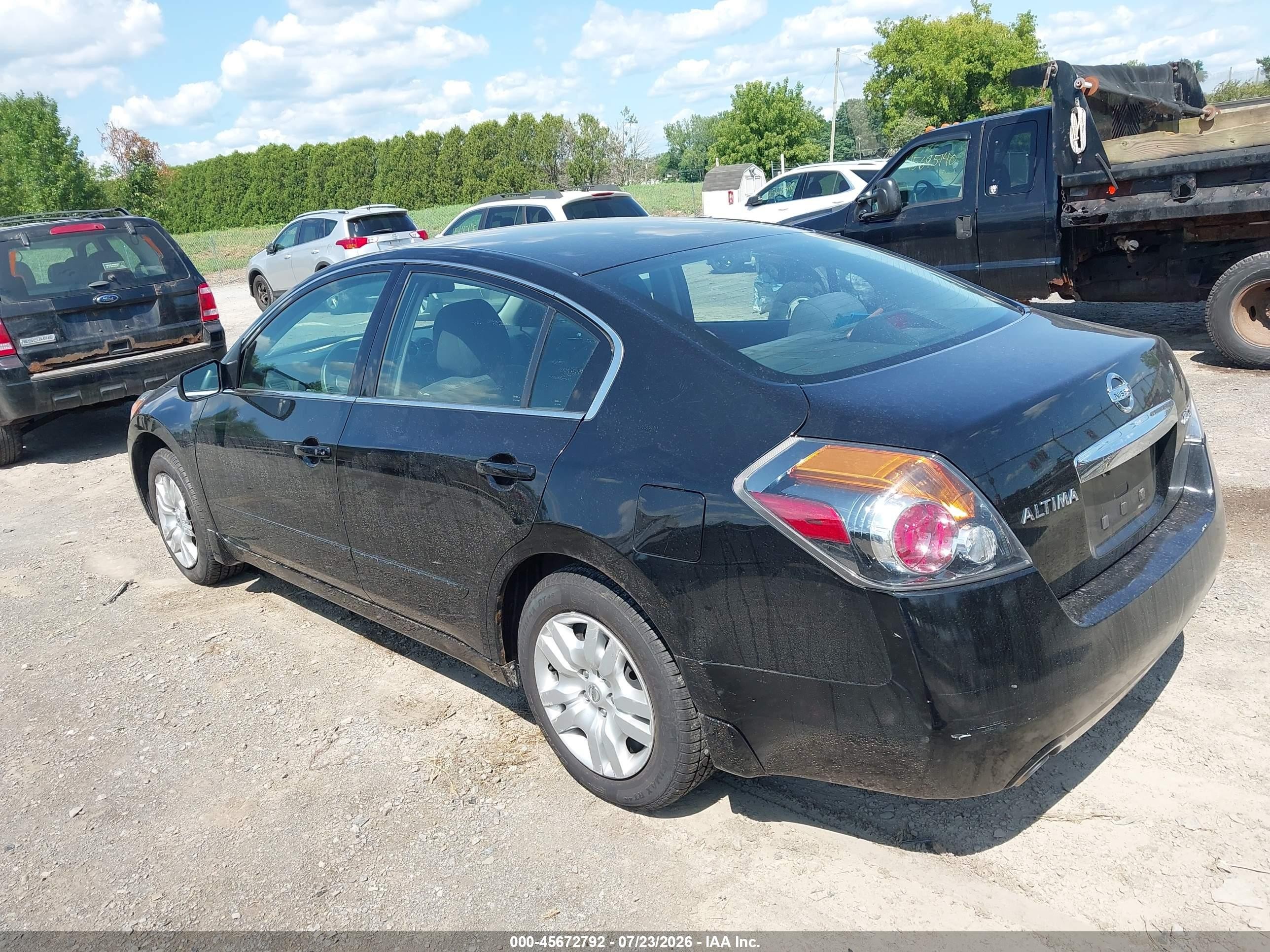 2010 Nissan Altima 2.5 S Black vin: 1N4AL2AP2AN537689