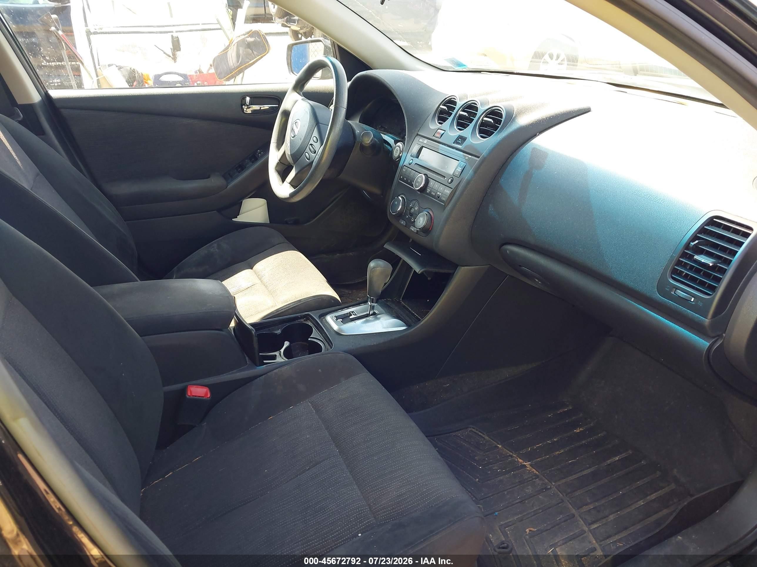 2010 Nissan Altima 2.5 S Black vin: 1N4AL2AP2AN537689