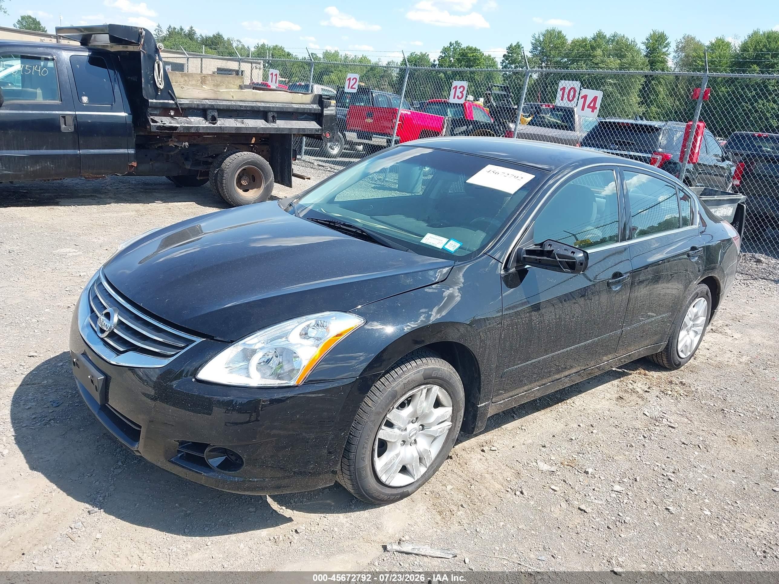 2010 Nissan Altima 2.5 S Black vin: 1N4AL2AP2AN537689