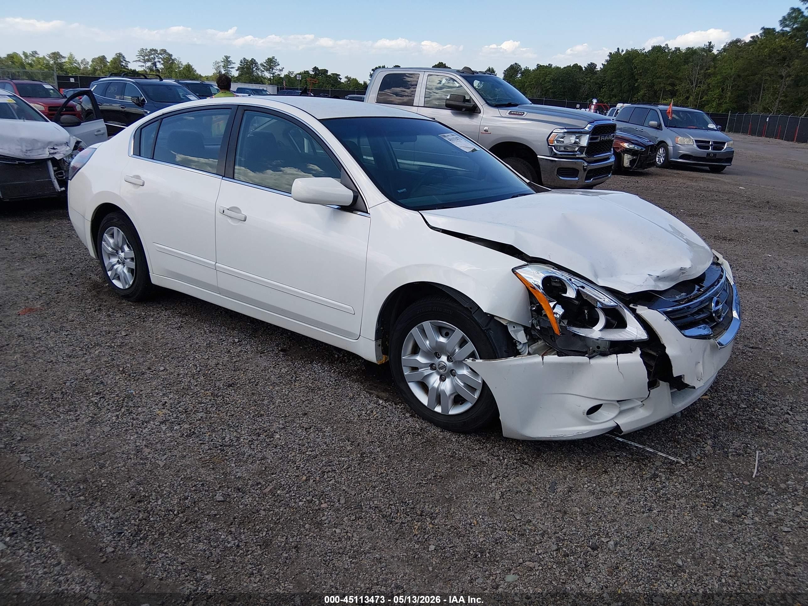 2011 Nissan Altima 2.5 S White vin: 1N4AL2AP2BC105360