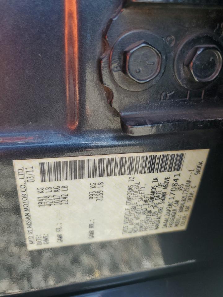 2011 Nissan Altima 2.5 Charcoal vin: 1N4AL2AP2BC170841