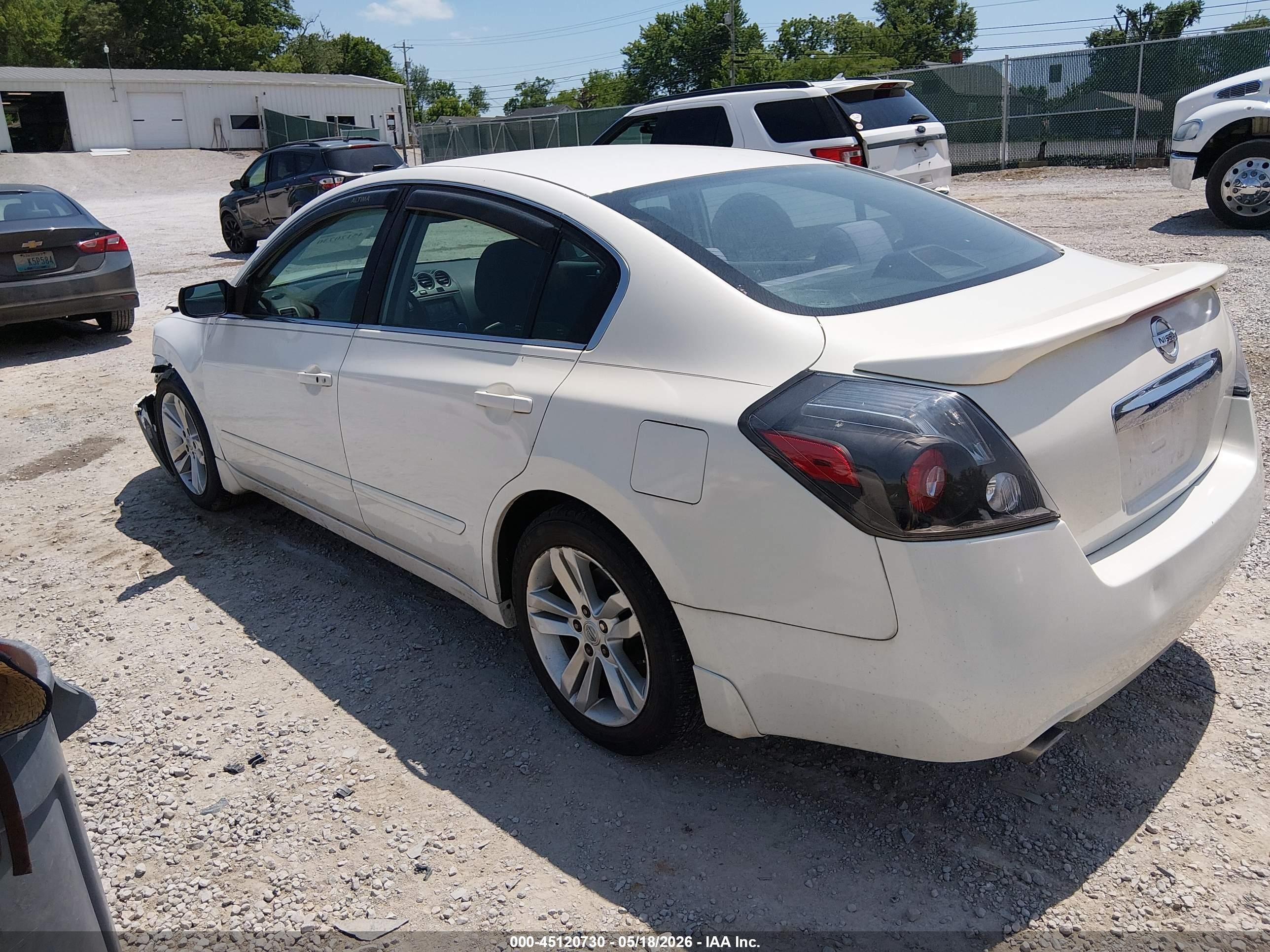 2011 Nissan Altima 2.5 S White vin: 1N4AL2AP2BC172086