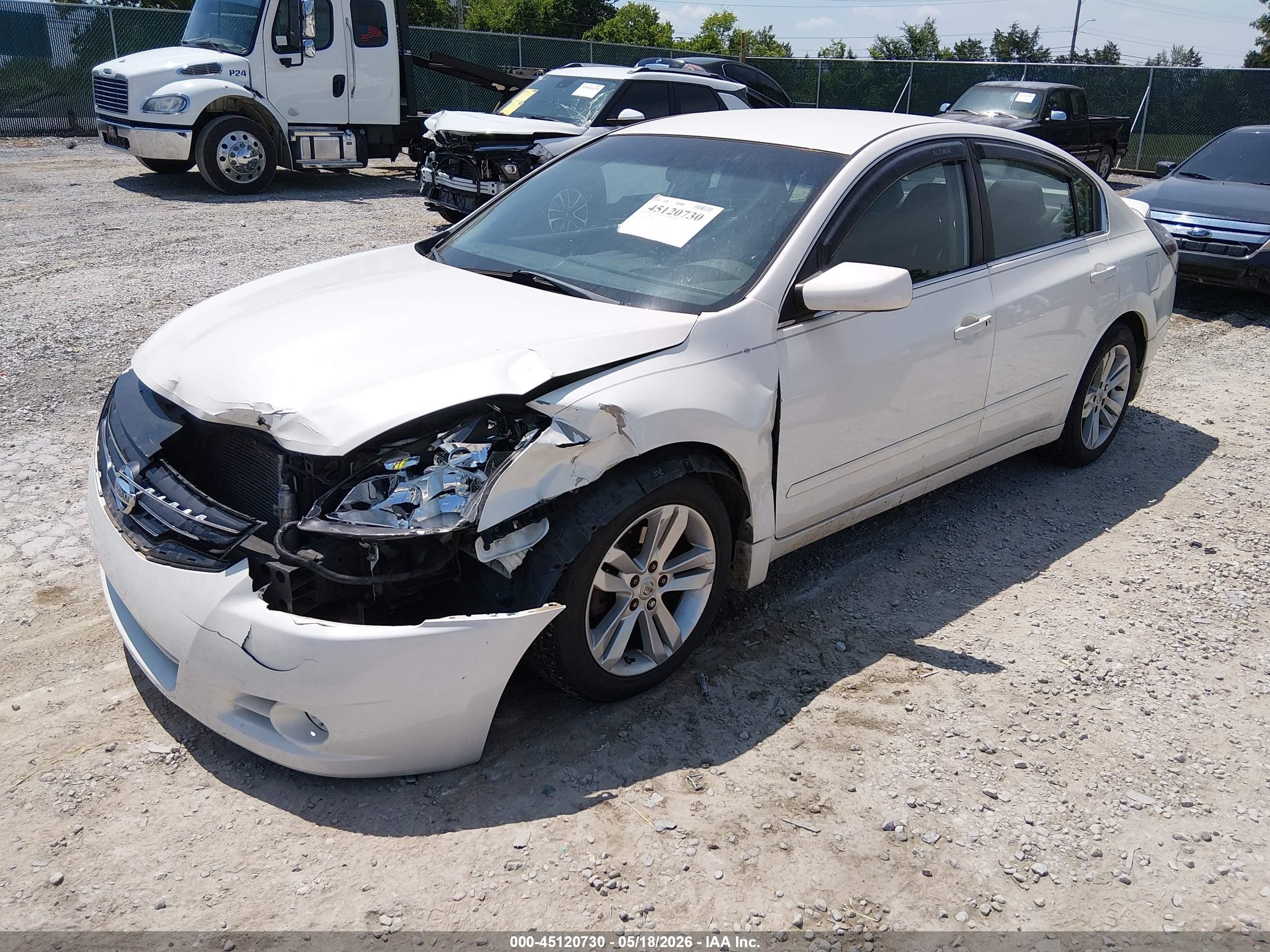 2011 Nissan Altima 2.5 S White vin: 1N4AL2AP2BC172086