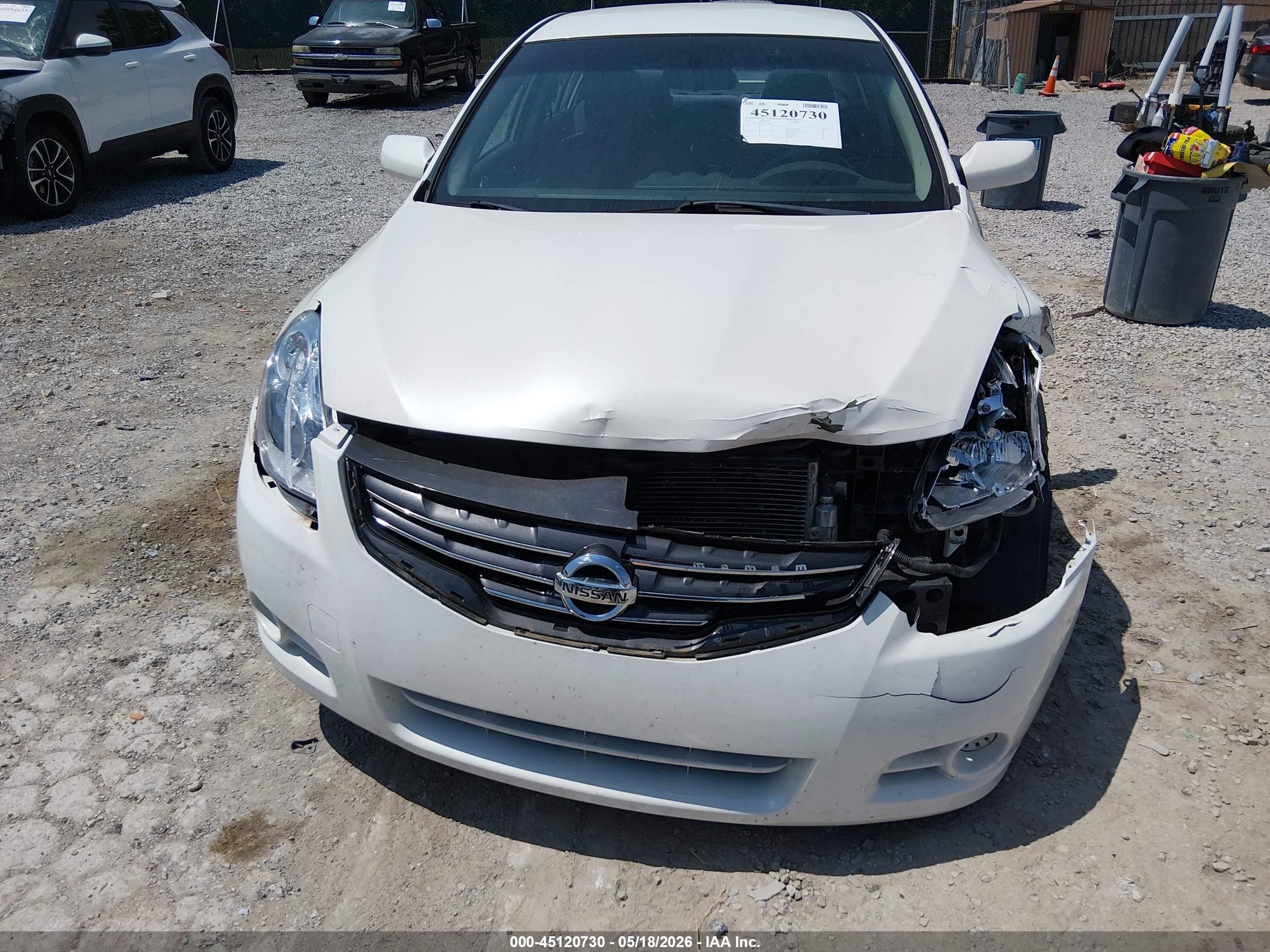 2011 Nissan Altima 2.5 S White vin: 1N4AL2AP2BC172086