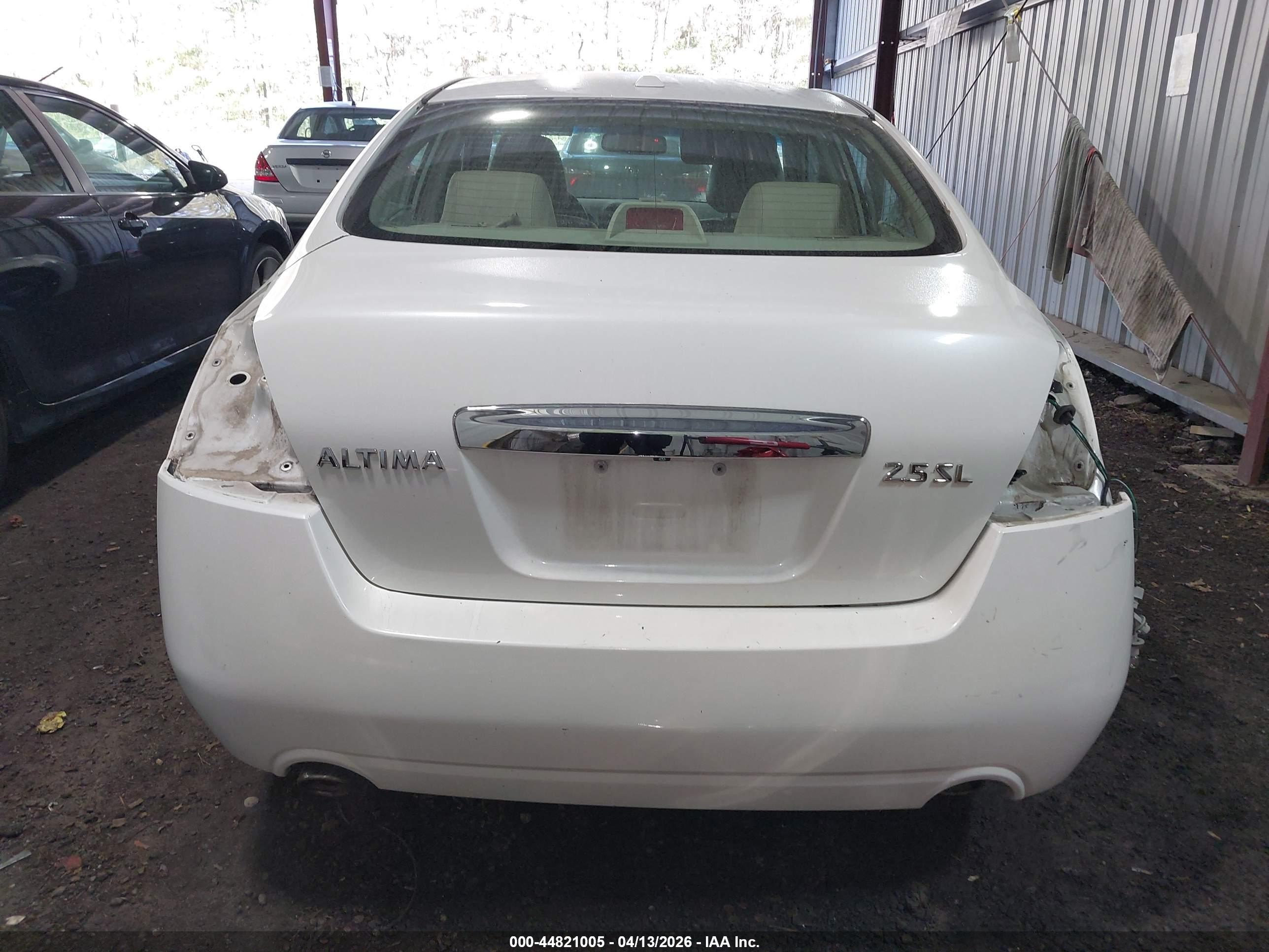 2011 Nissan Altima 2.5 S White vin: 1N4AL2AP2BN434807