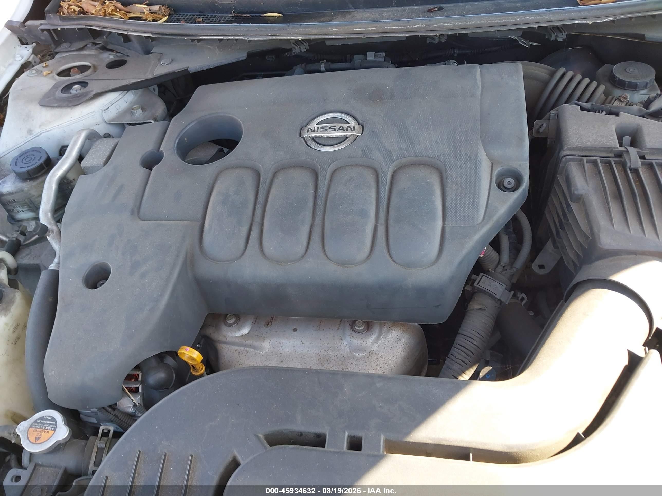 2011 Nissan Altima 2.5 S White vin: 1N4AL2AP2BN505844