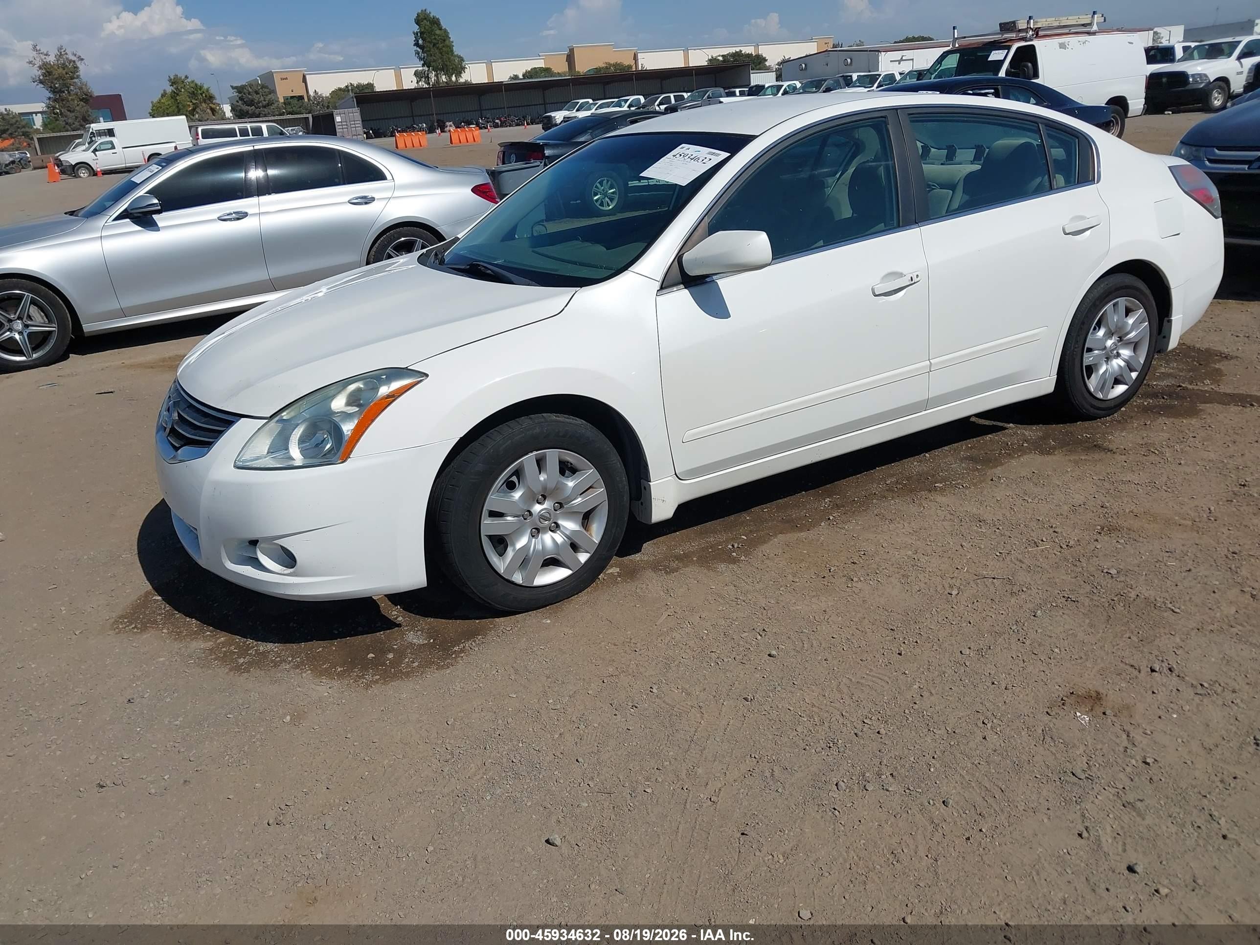 2011 Nissan Altima 2.5 S White vin: 1N4AL2AP2BN505844