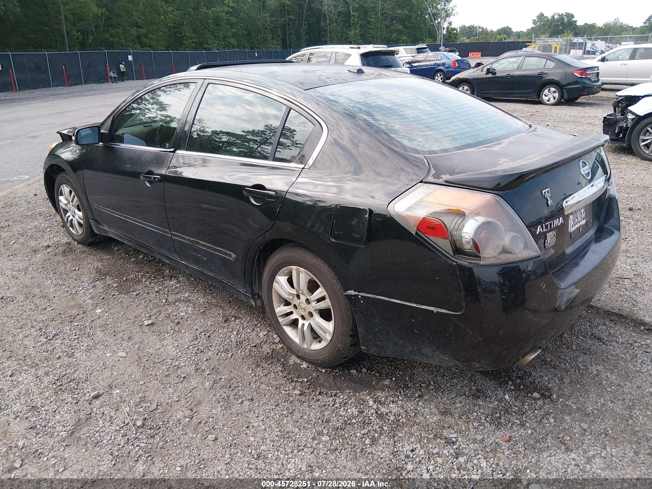 2011 Nissan Altima 2.5 S Черный vin: 1N4AL2AP2BN516942