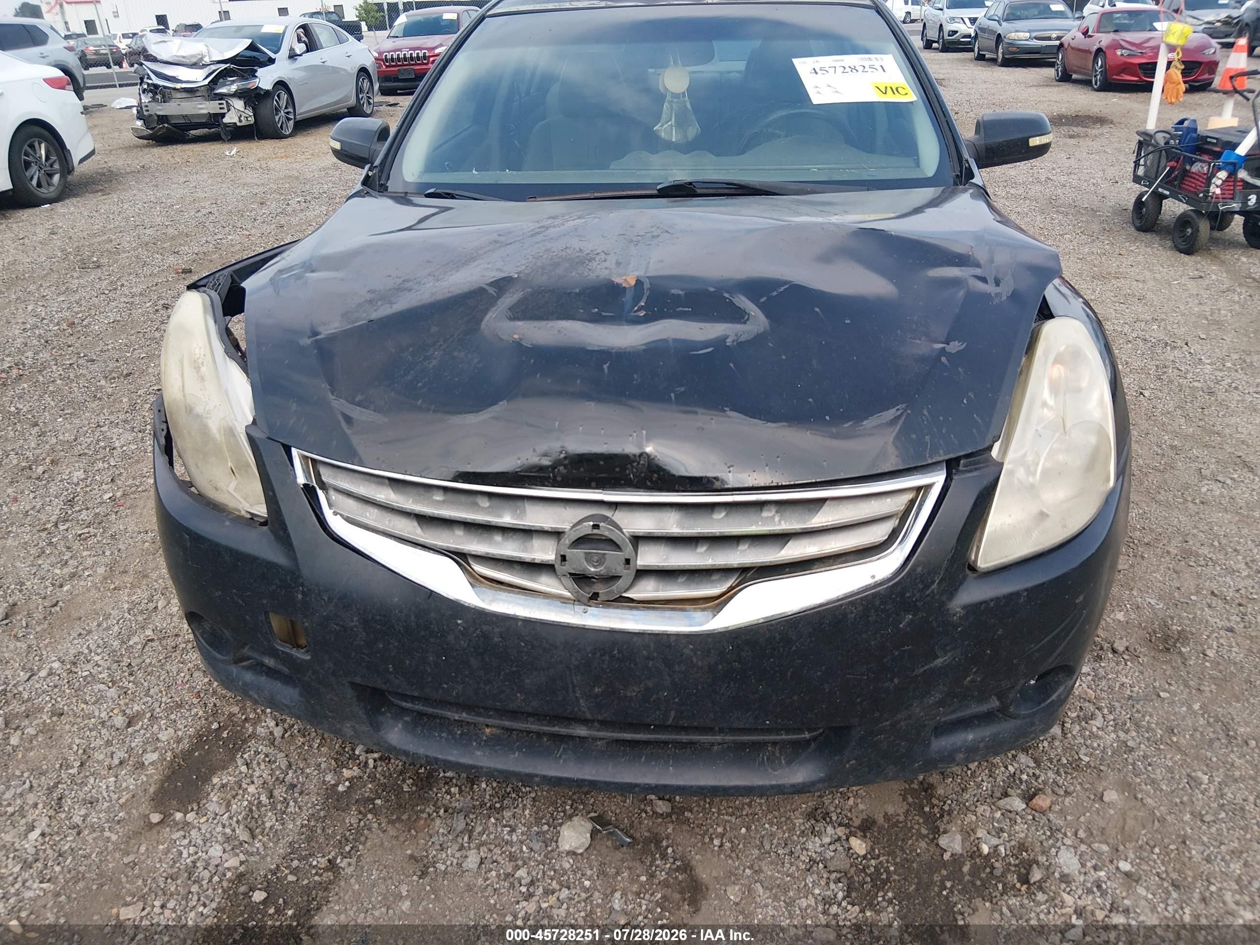 2011 Nissan Altima 2.5 S Черный vin: 1N4AL2AP2BN516942