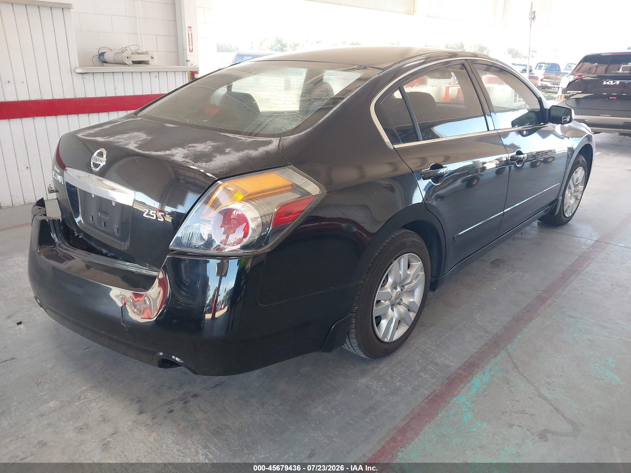 2012 Nissan Altima 2.5 S Black vin: 1N4AL2AP2CC100080