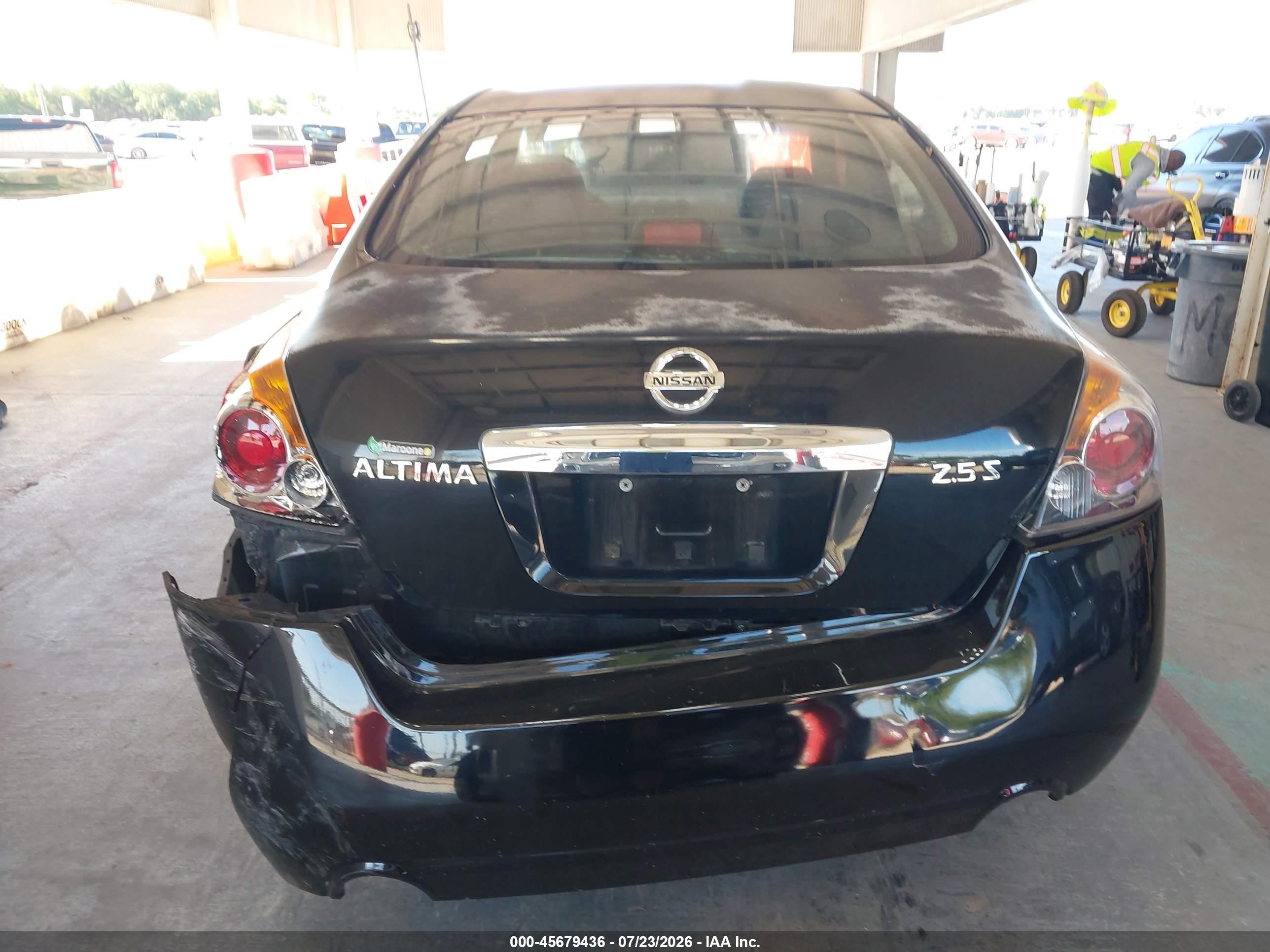 2012 Nissan Altima 2.5 S Black vin: 1N4AL2AP2CC100080