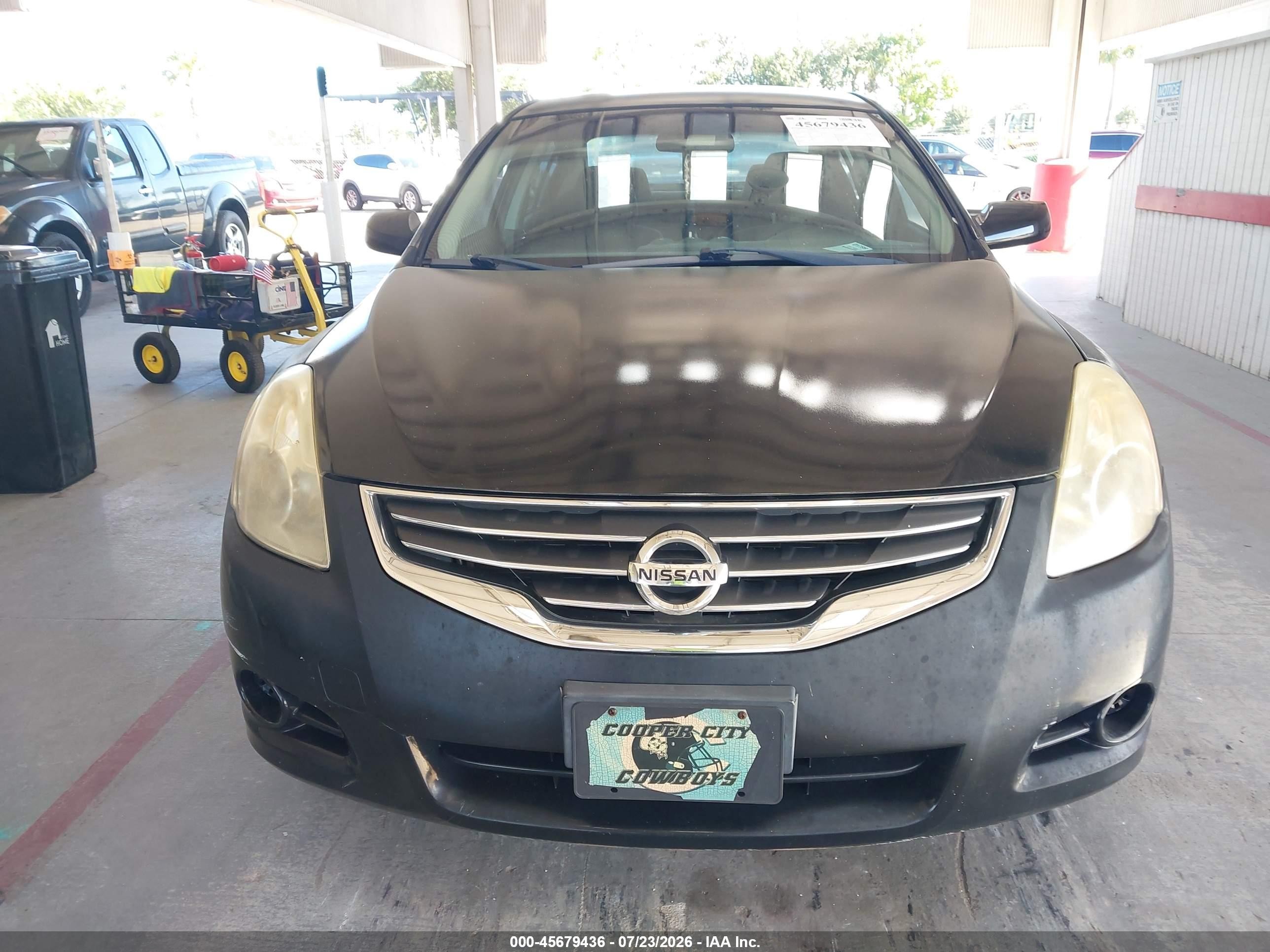 2012 Nissan Altima 2.5 S Black vin: 1N4AL2AP2CC100080