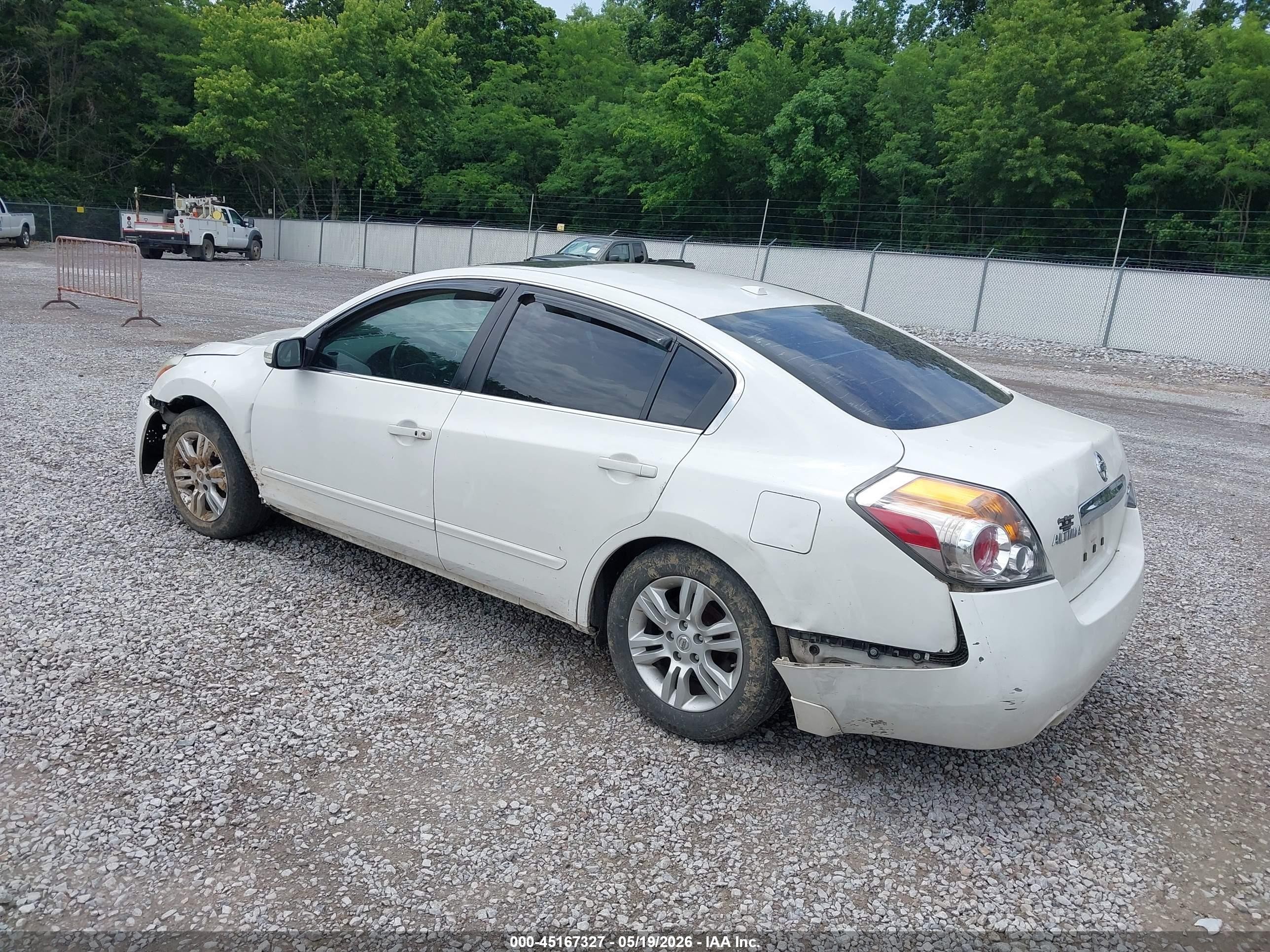 2012 Nissan Altima 2.5 S White vin: 1N4AL2AP2CC123892