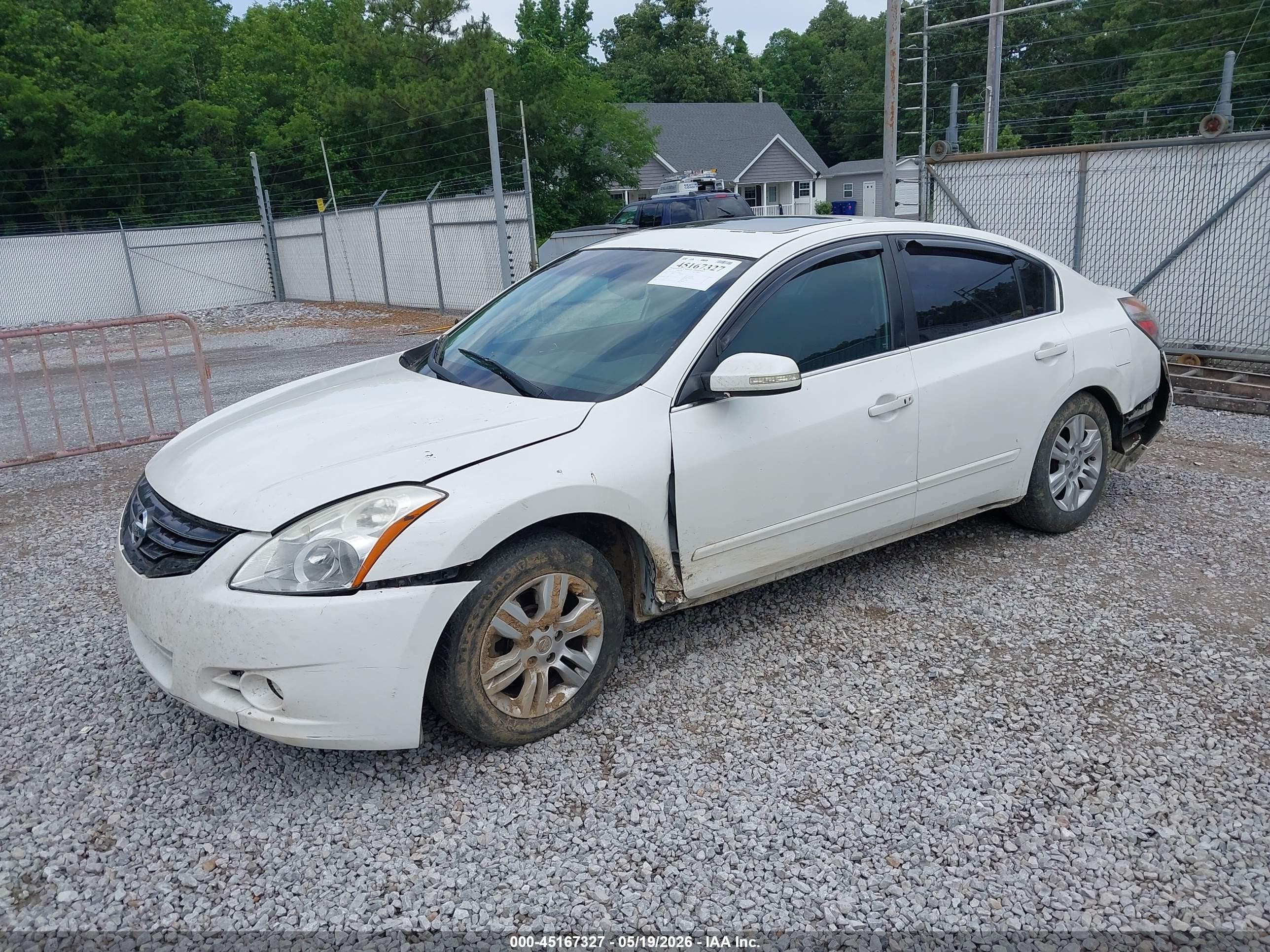 2012 Nissan Altima 2.5 S White vin: 1N4AL2AP2CC123892