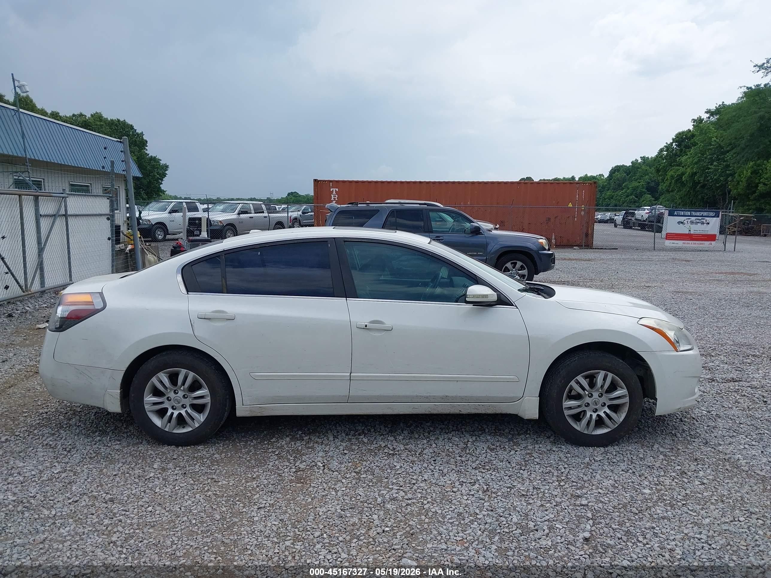 2012 Nissan Altima 2.5 S White vin: 1N4AL2AP2CC123892
