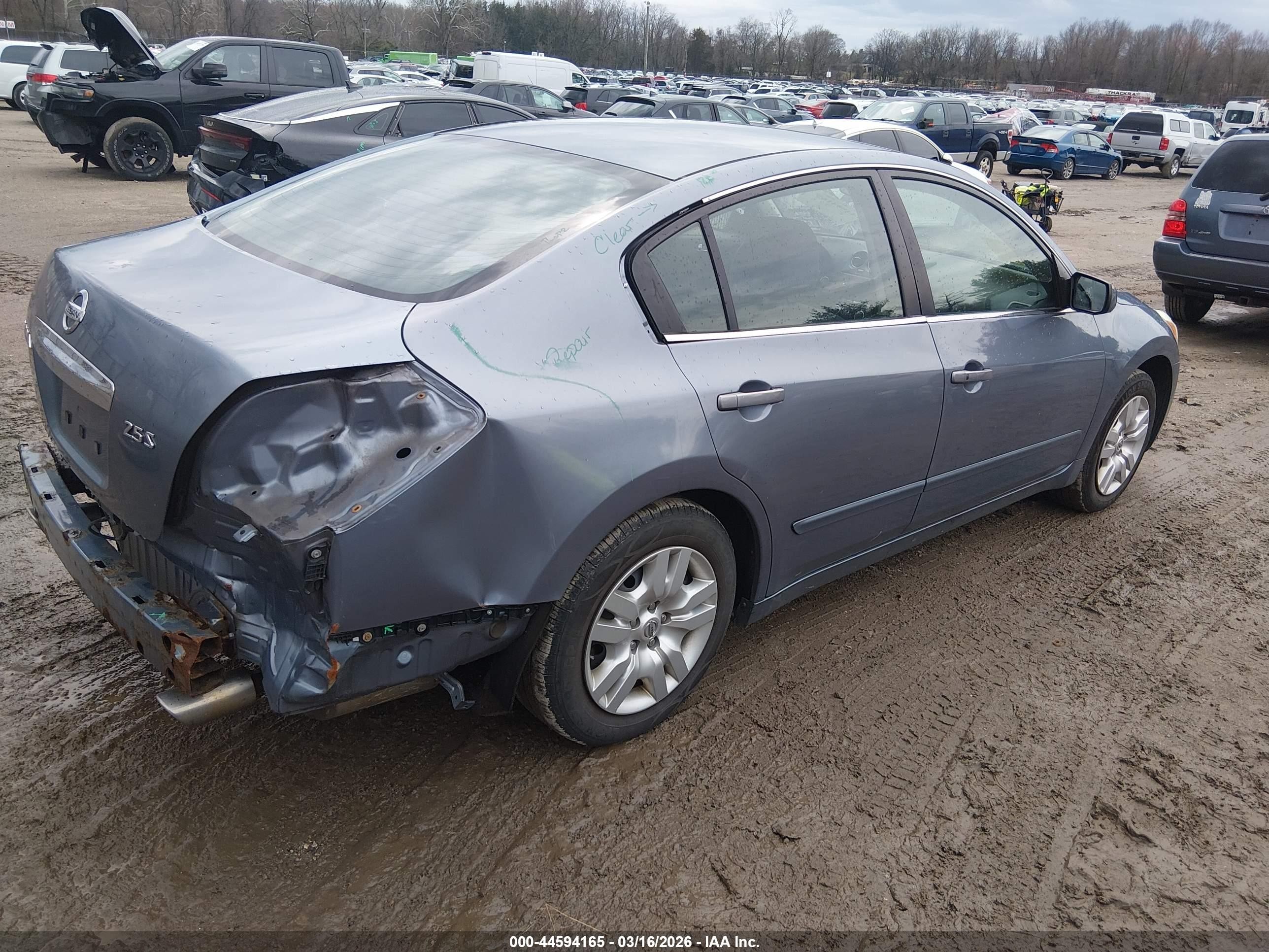 2012 Nissan Altima 2.5 S Blue vin: 1N4AL2AP2CC162756