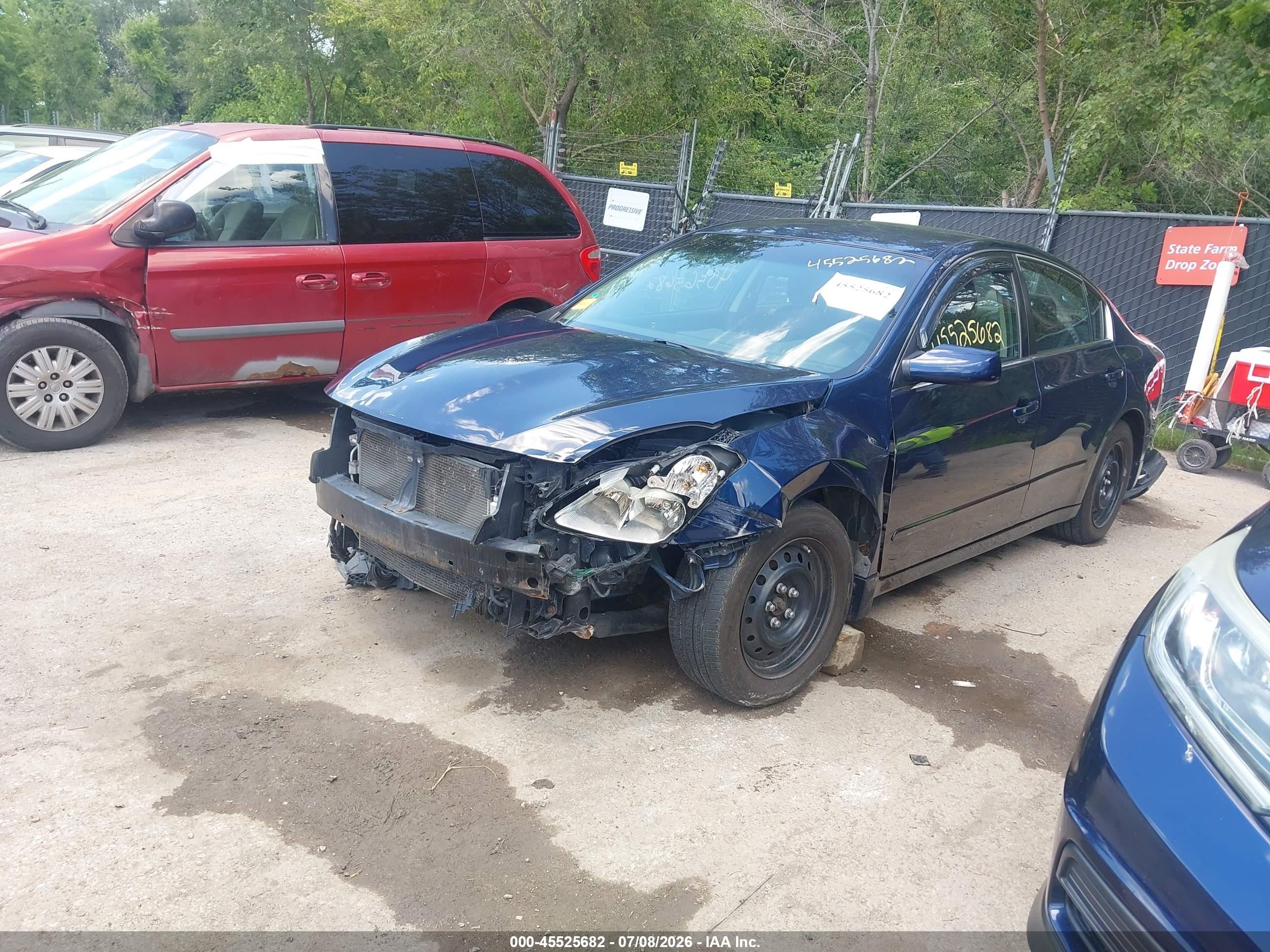 2012 Nissan Altima 2.5 S Синий vin: 1N4AL2AP2CC186619