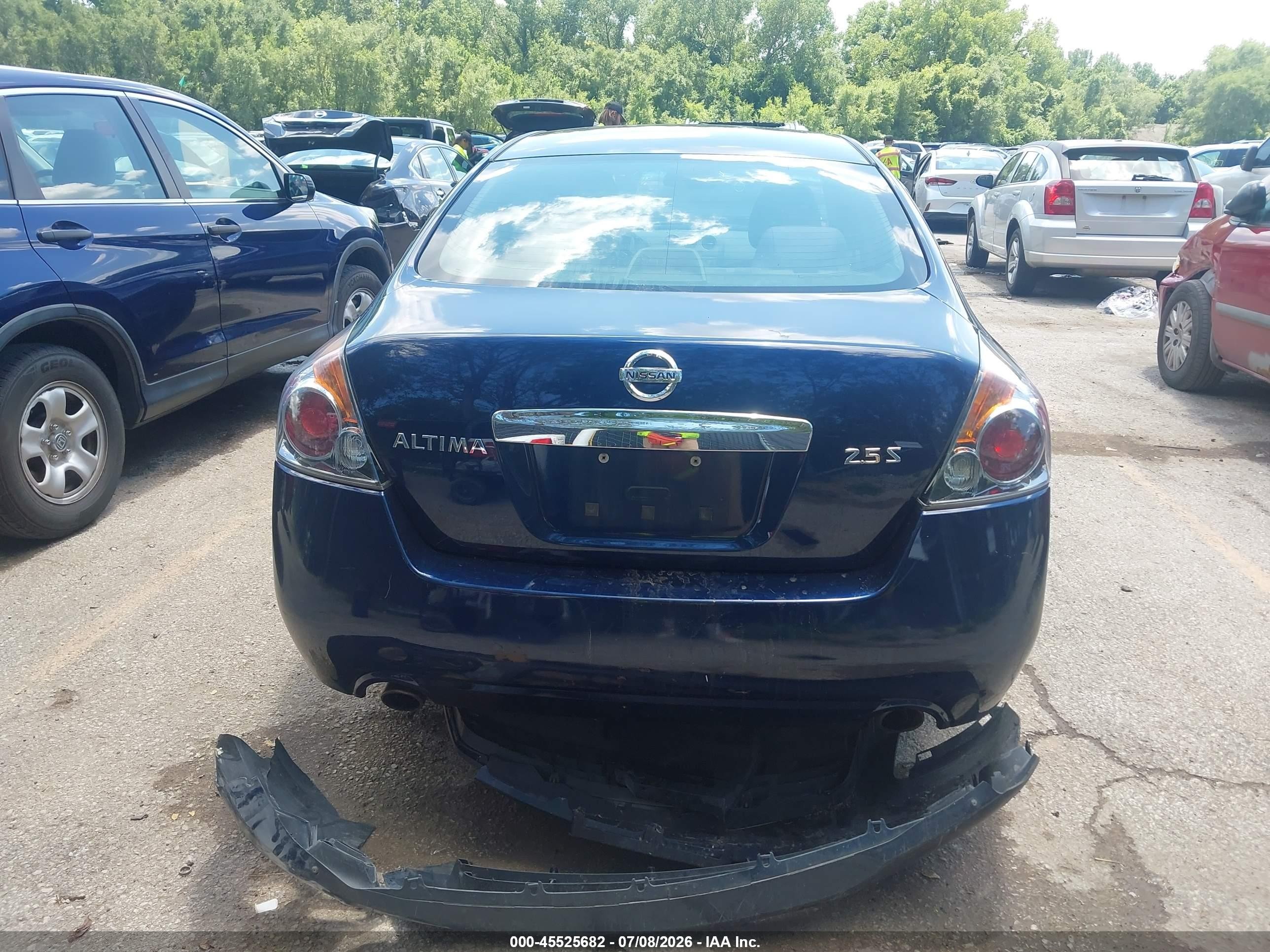 2012 Nissan Altima 2.5 S Синий vin: 1N4AL2AP2CC186619